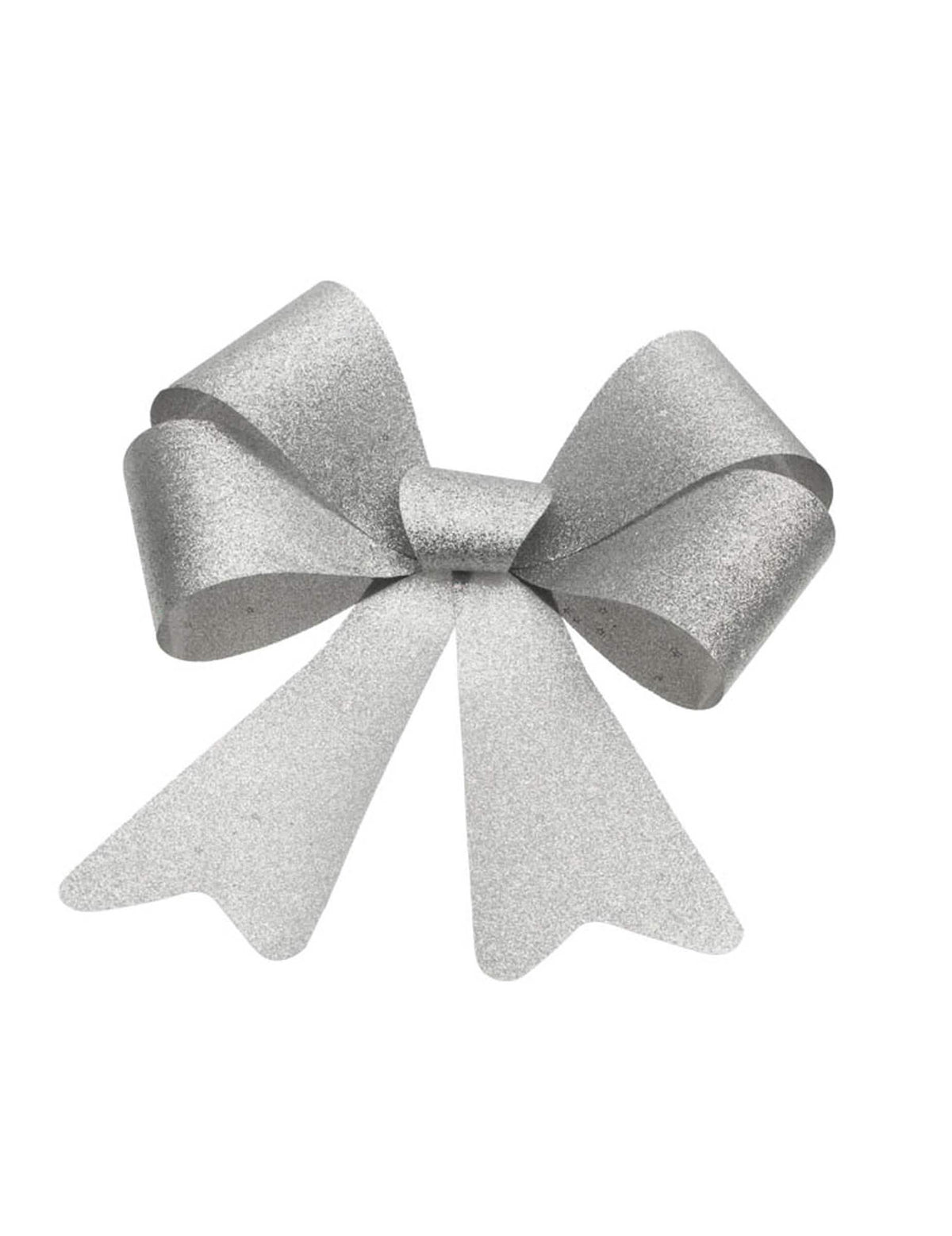 Nœud à paillettes pour décoration argent