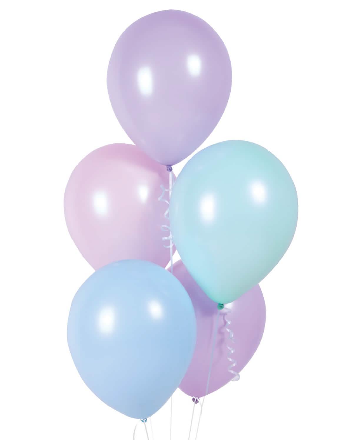 10 baloane din latex pastel asortate pentru decorațiune multicolore