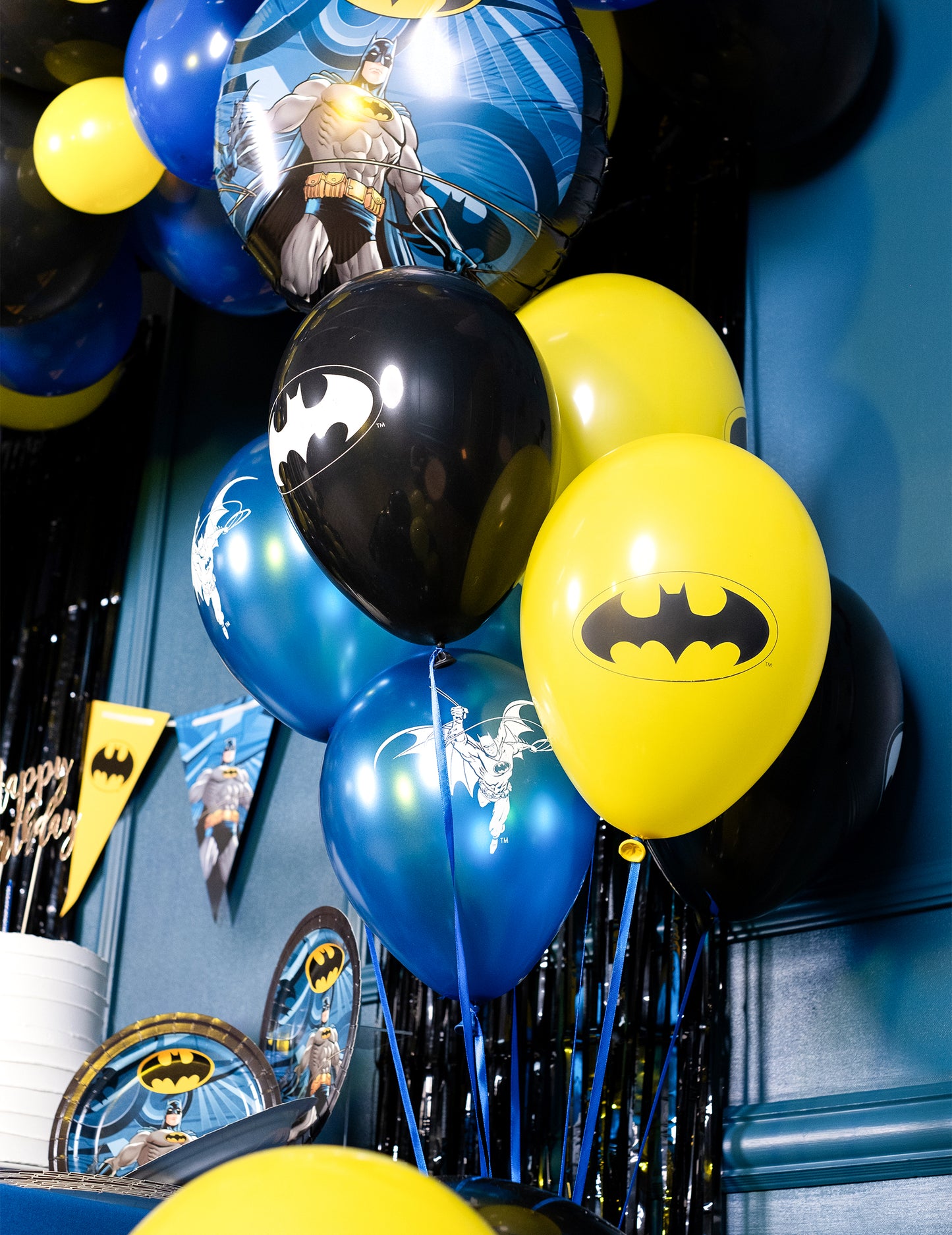 10 baloane din latex Batman™ 25x32cm