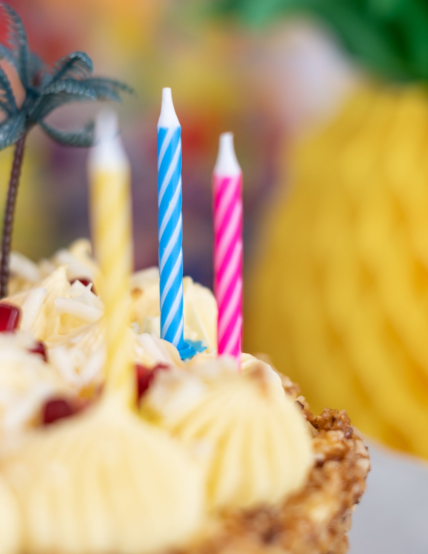 10 lumânări de naștere colorate cu bobine de 6 cm