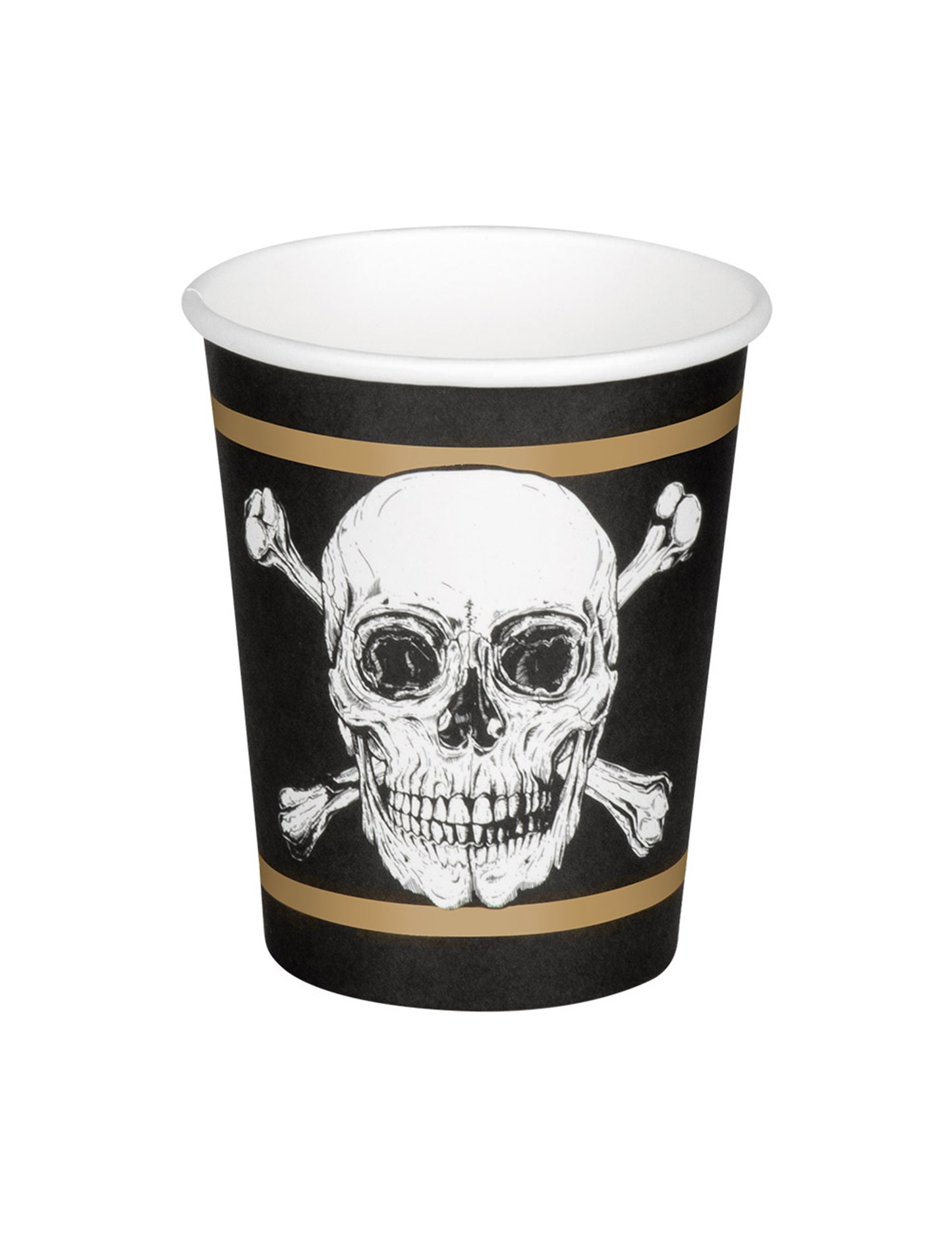 10 cupe de carton pirat Jolly Roger 21 Cl
