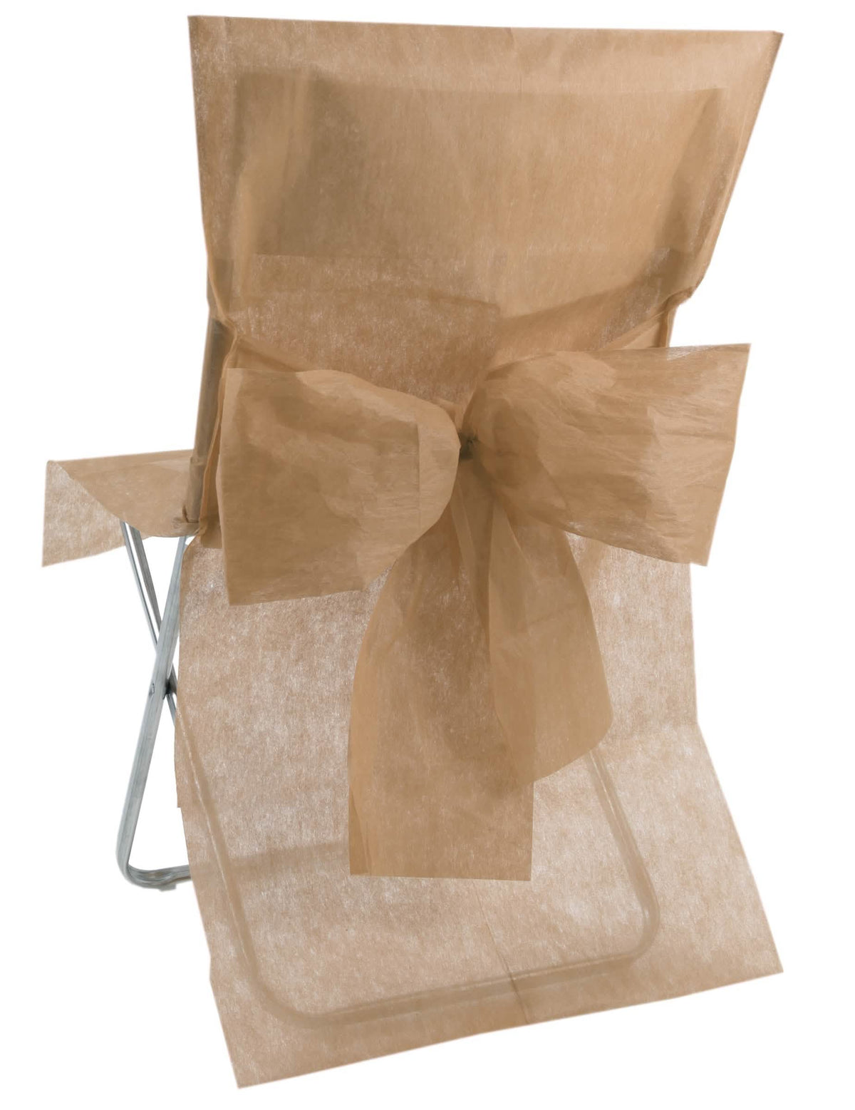 Husă premium pentru scaun, taupe, din material nețesut