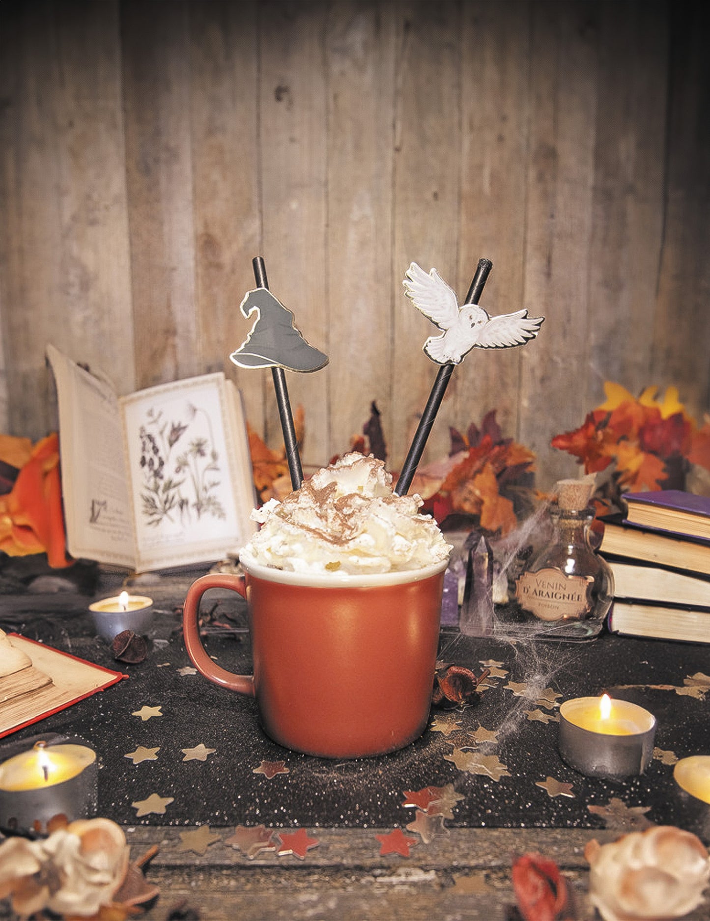 10 paie de carton ucenic vrăjitor negru 20 cm