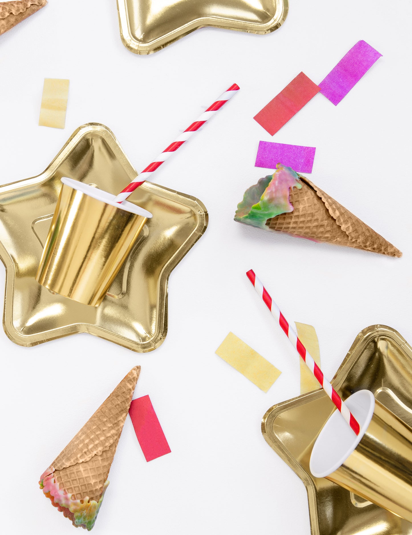 10 paie de carton cu dungi roșii 19,5 cm pentru băuturi reci