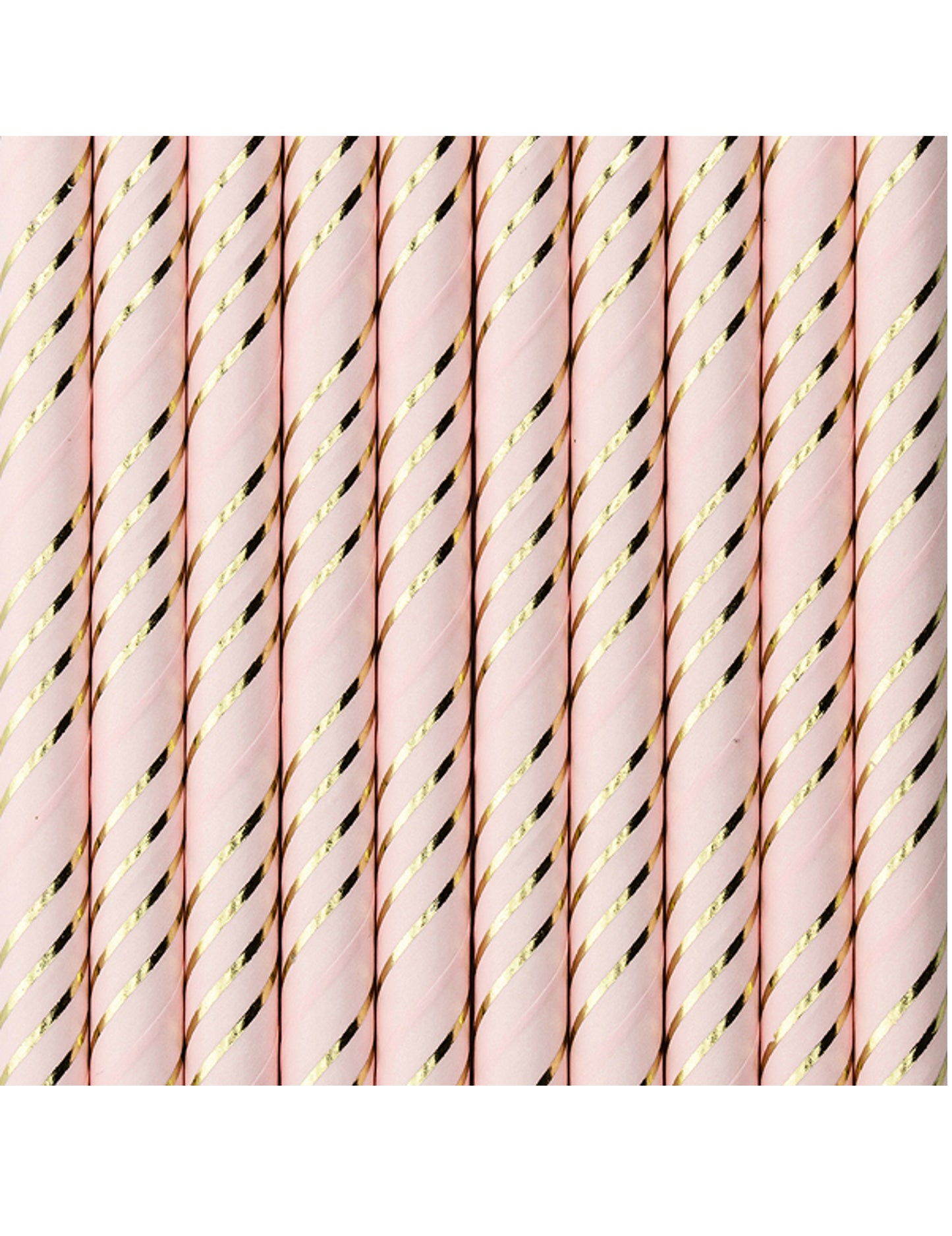 10 paie roz roz auriu metalic 19,5 cm