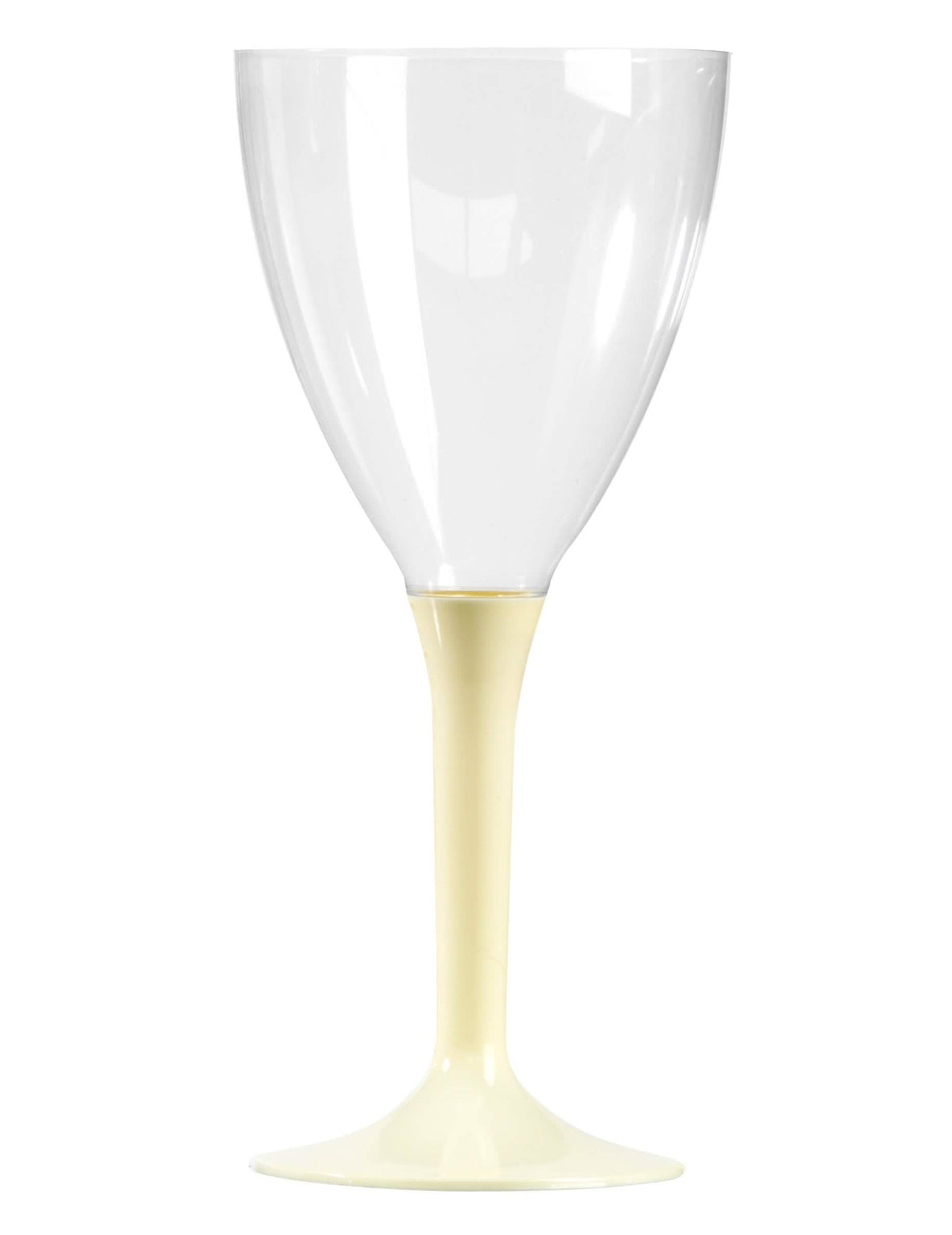 Pahar de vin din plastic pentru petrecere, transparent, cu picior ivoar