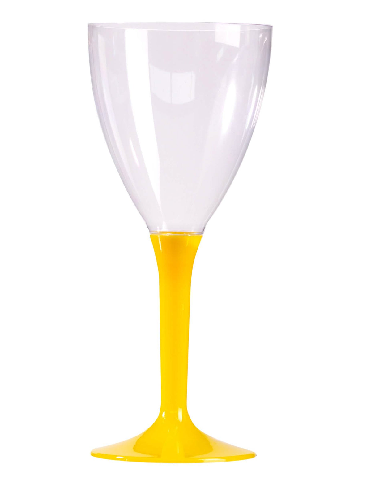 Pahar de vin pentru aniversare cu picior galben