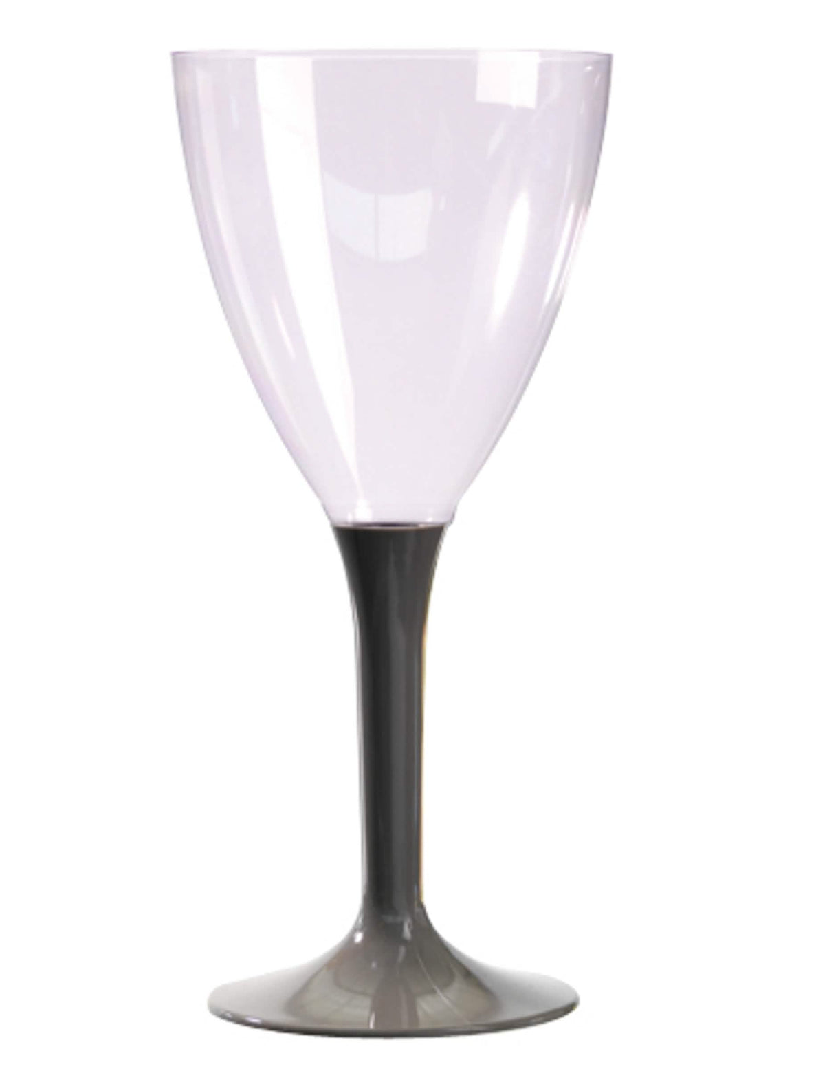 Pahar de vin pentru petrecere, transparent, cu picior taupe
