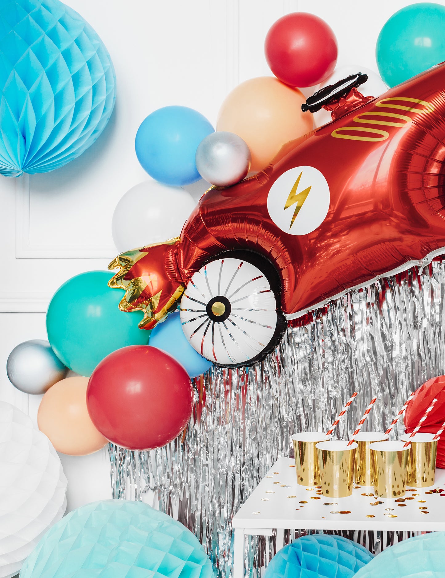 100 Bile de latex roșu pastex 26 cm