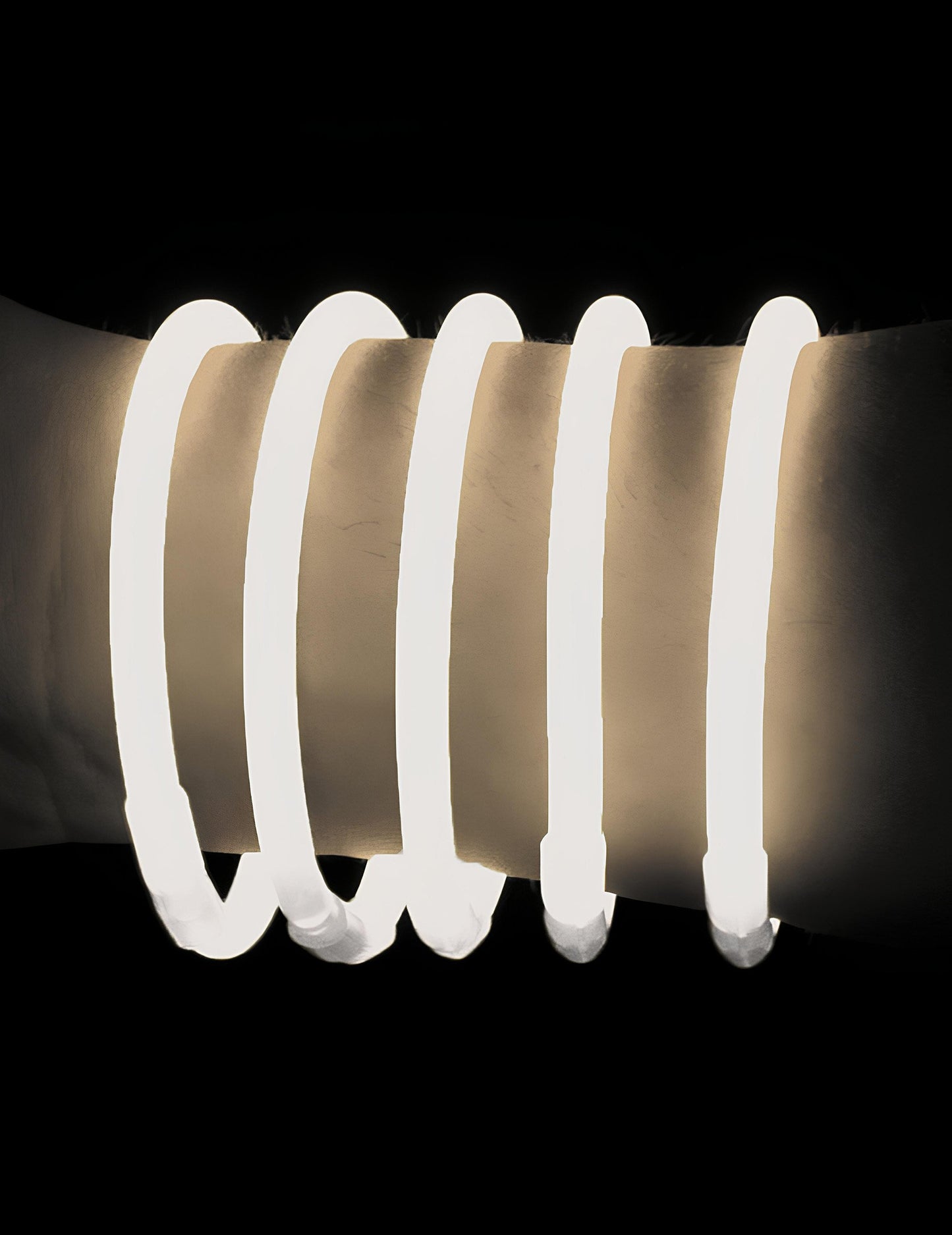 100 bracelets phosphorescent blancs
