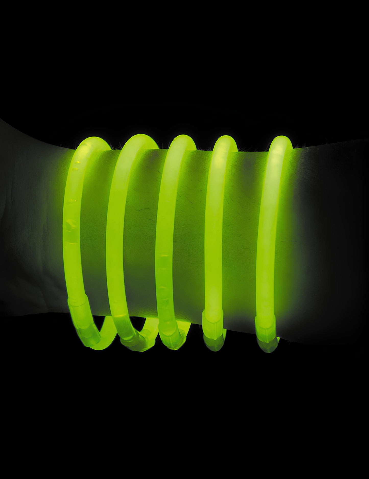 100 bracelets phosphorescent verts