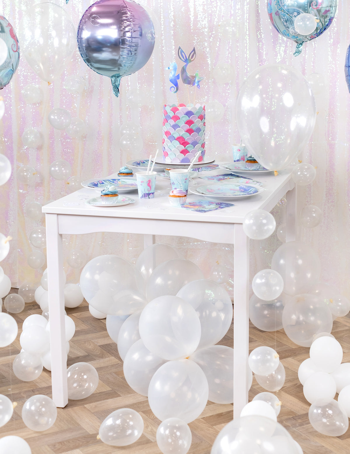 100 Mini ballons latex transparents 13 cm
