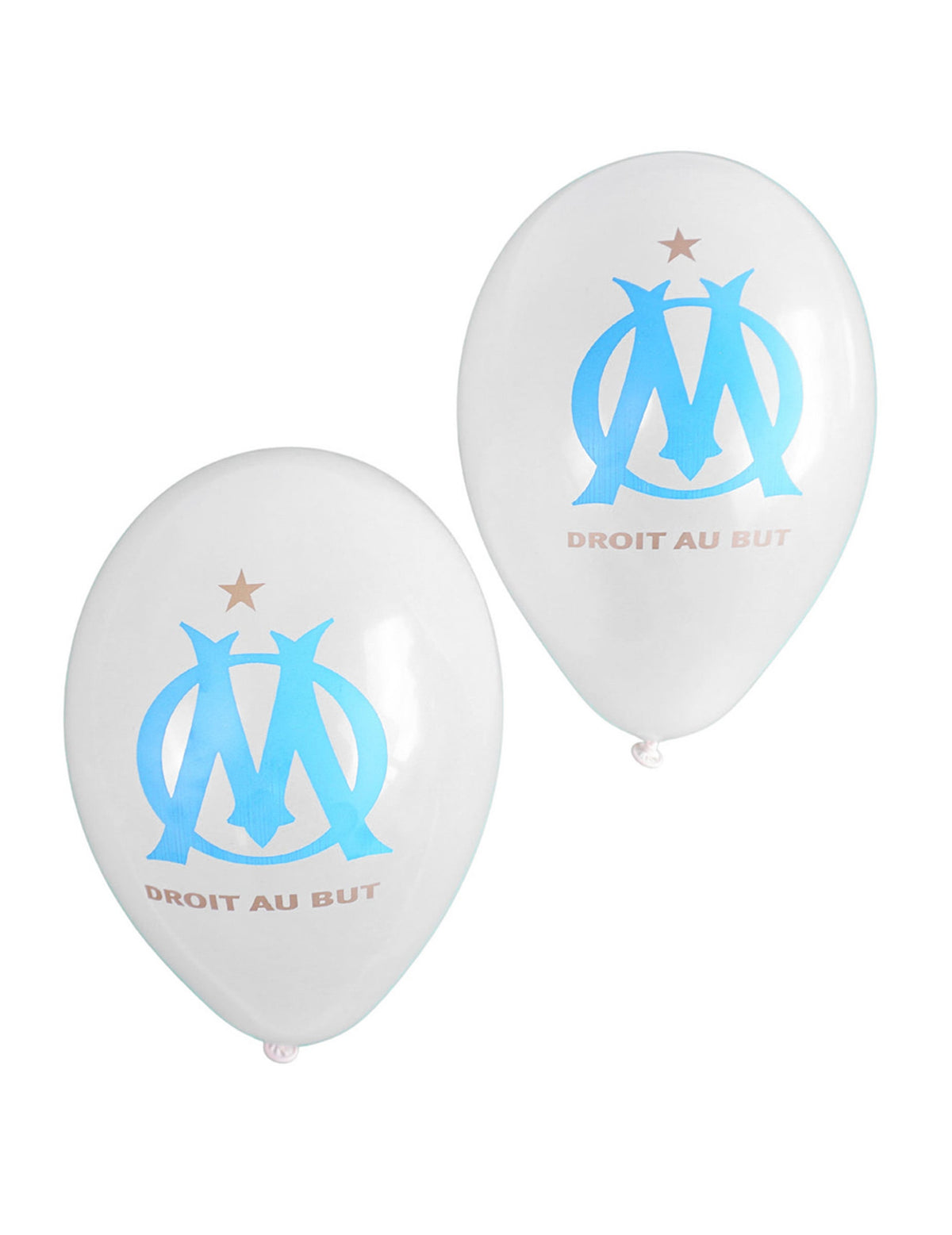 11 ballons OM™ pour supporter blancs et bleus