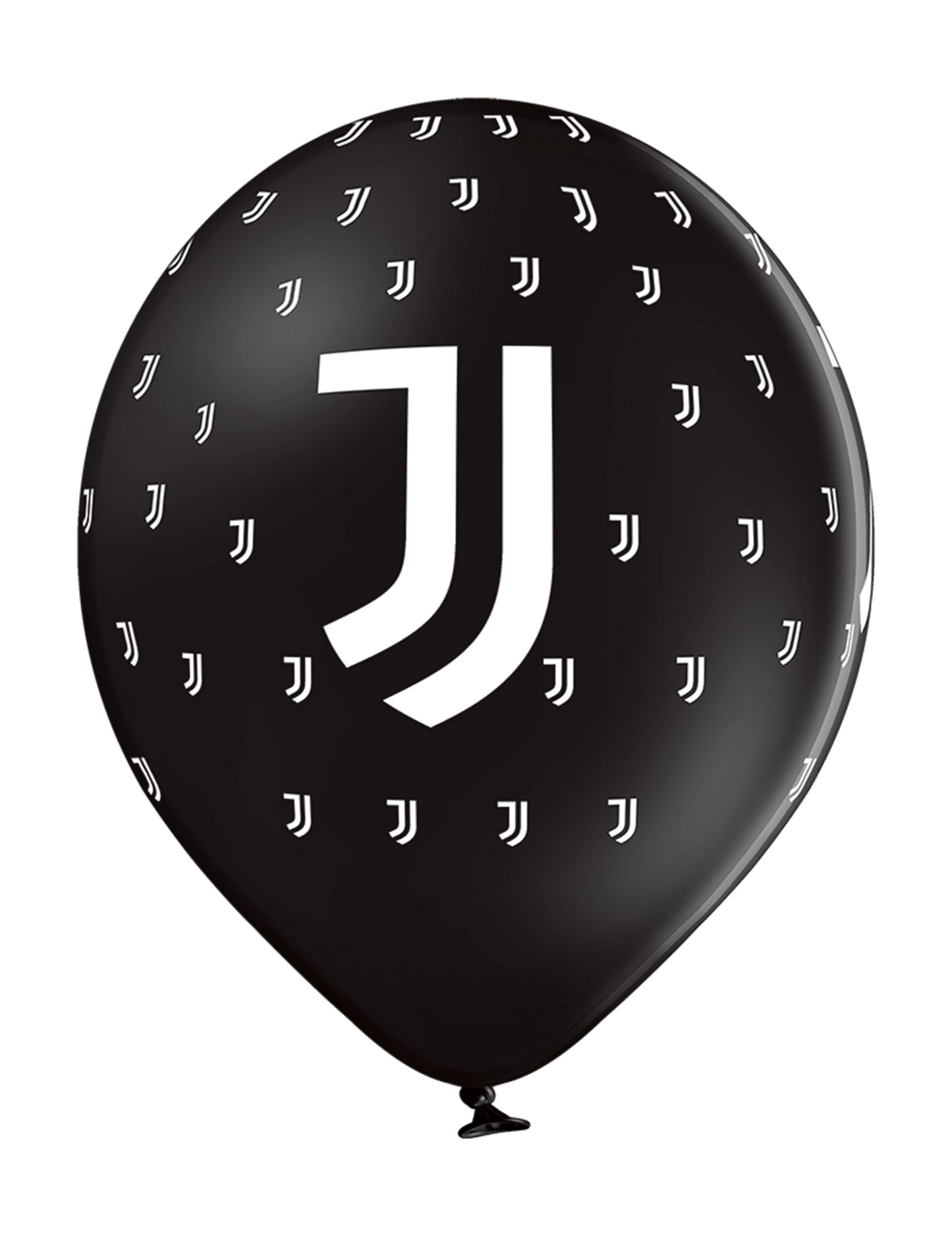 12 baloane din latex Juventus alb -negru 30 cm