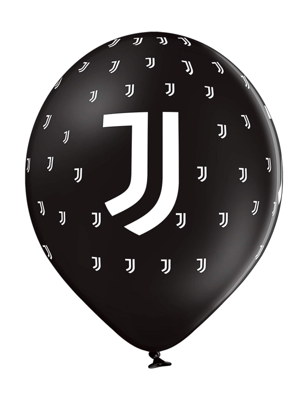 Balon negru imprimat cu baloane din latex Juventus pentru petrecere