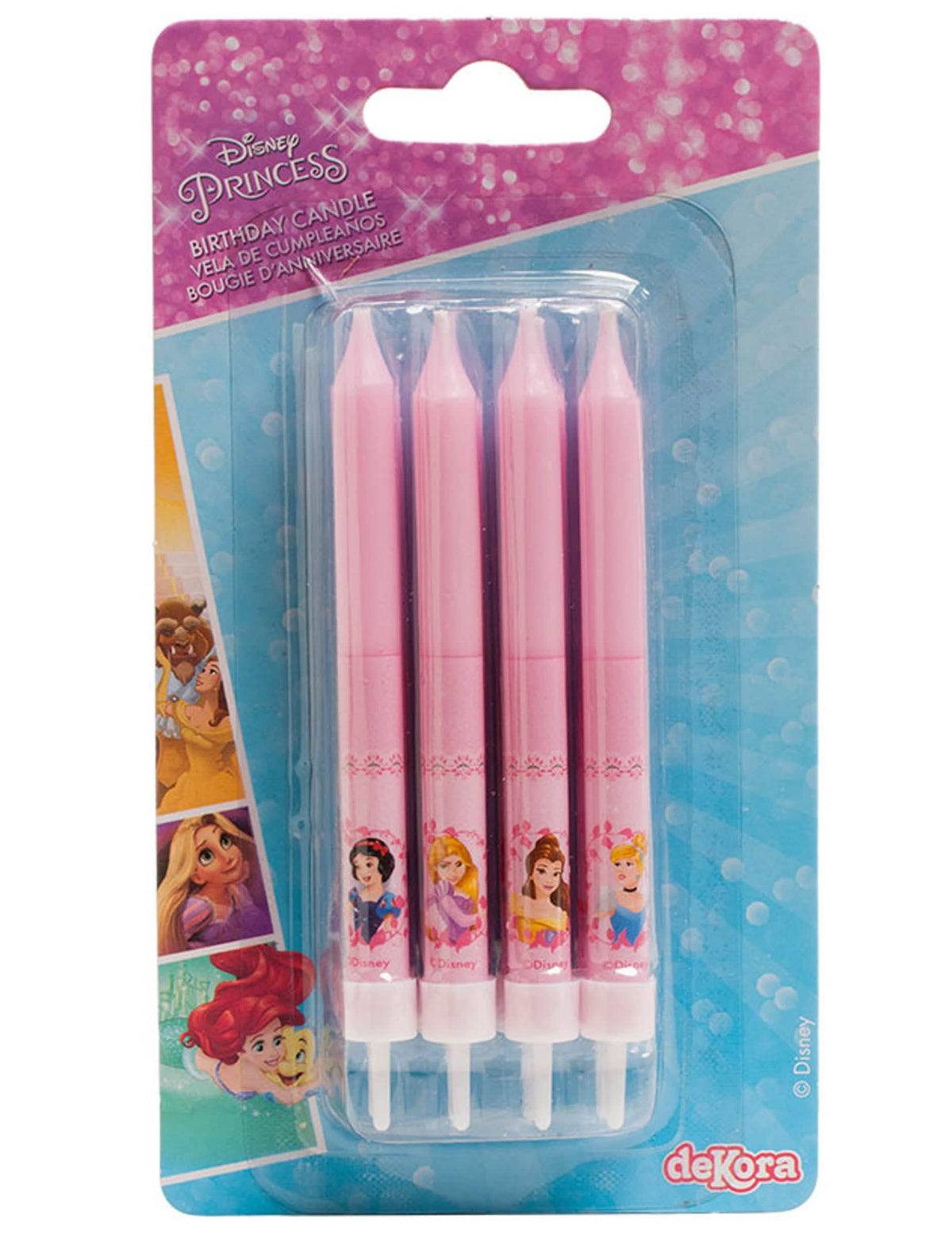 Vederea ambalajului lumânări aniversare prințese Disney
