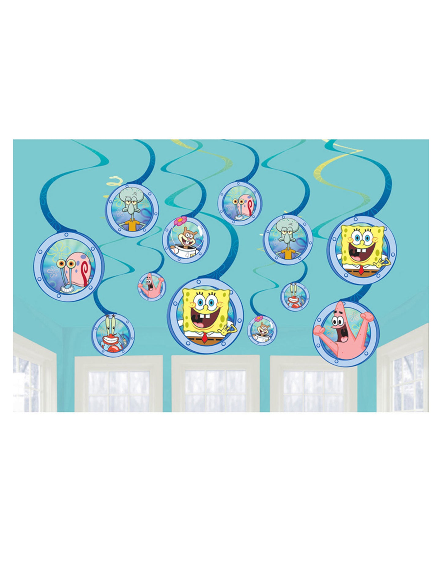 12 decorațiuni suspendabile Bob l'Eponge™