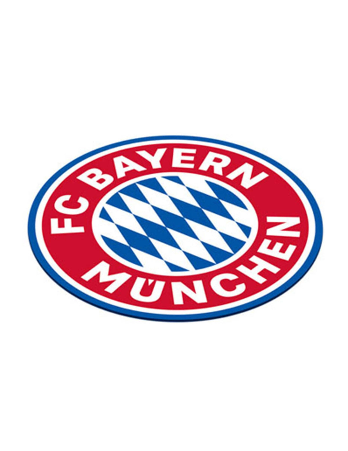 Dessous de verre en carton FC Bayern Munich pour supporter rouge et bleu