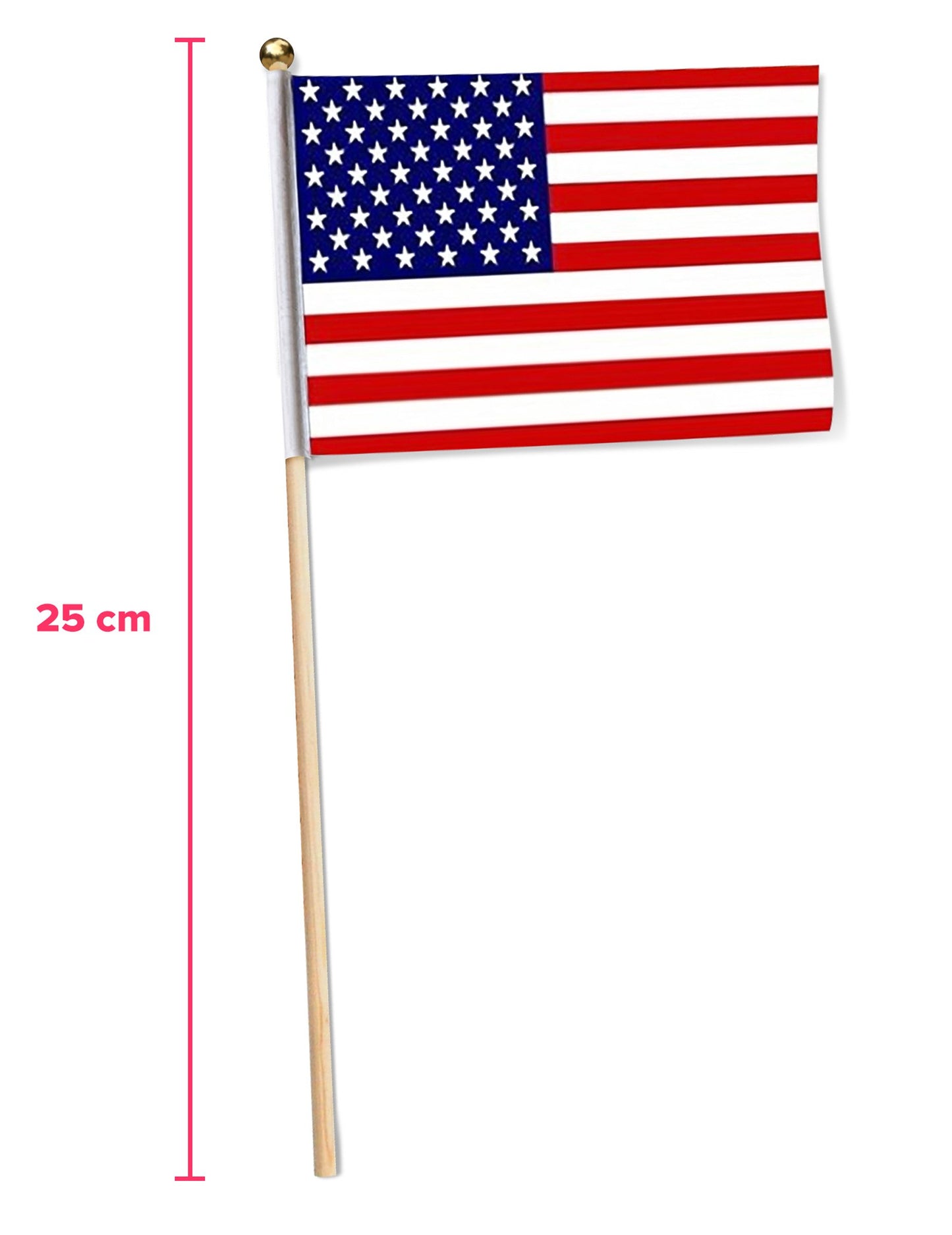 12 steaguri mici din SUA 25 x 11,5 cm