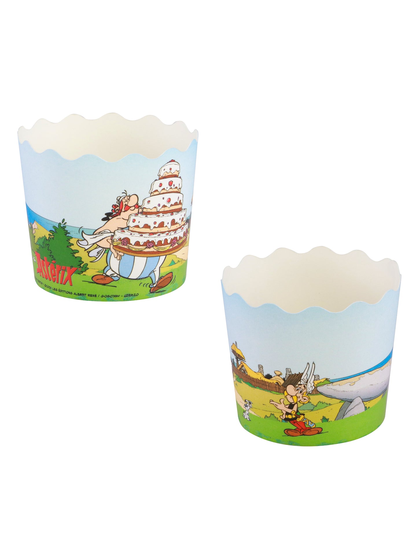 12 matrițe de cupcake asterix