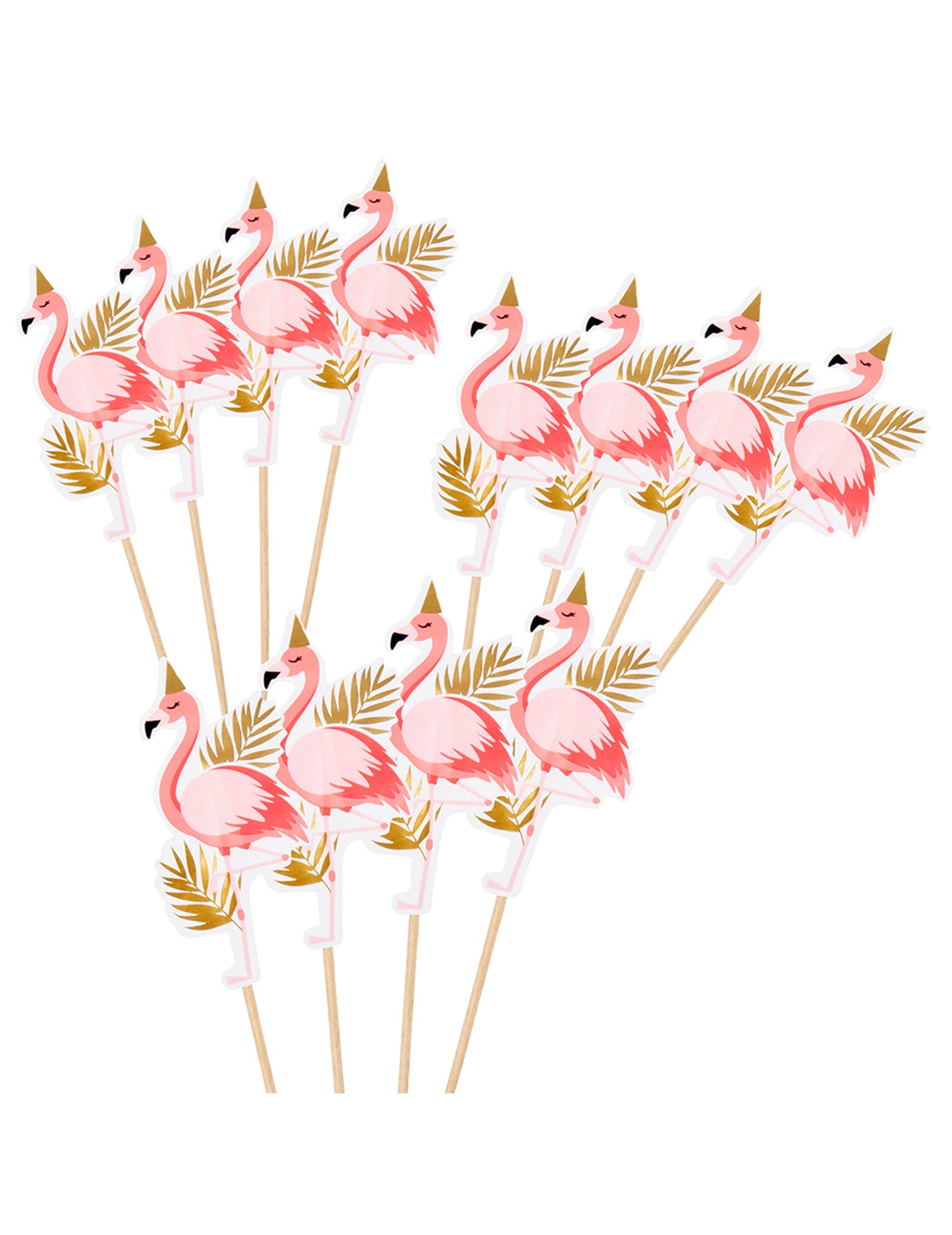 12 vârfuri de lemn tropice flamante 13 cm