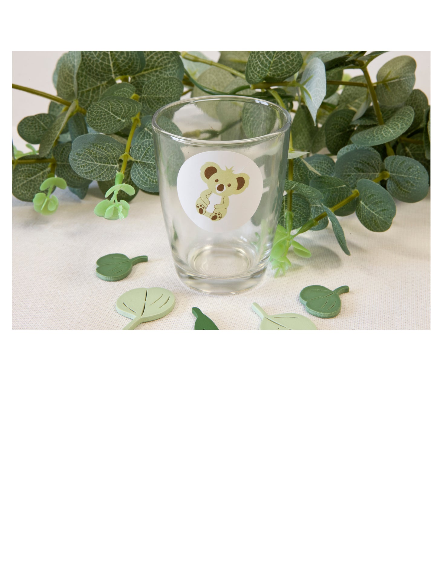 12 autocolante rotunde cu koala 4 cm