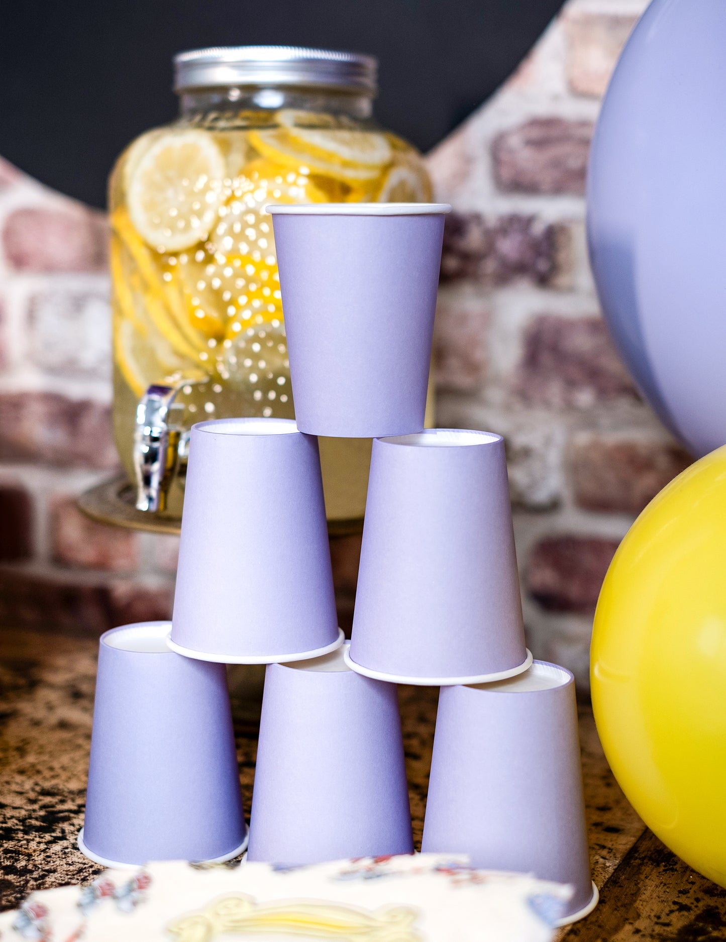 14 căni de carton 266 ml lavandă