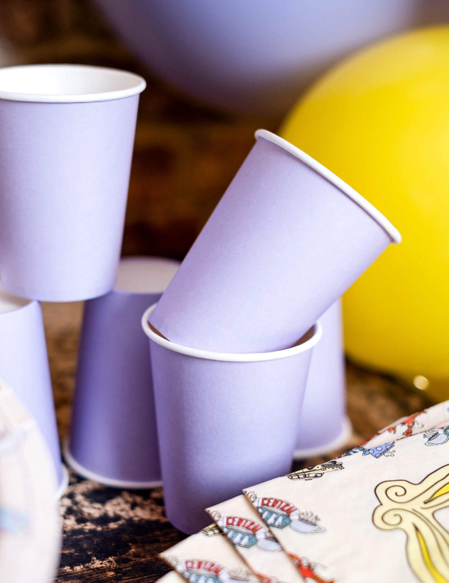 14 căni de carton 266 ml lavandă