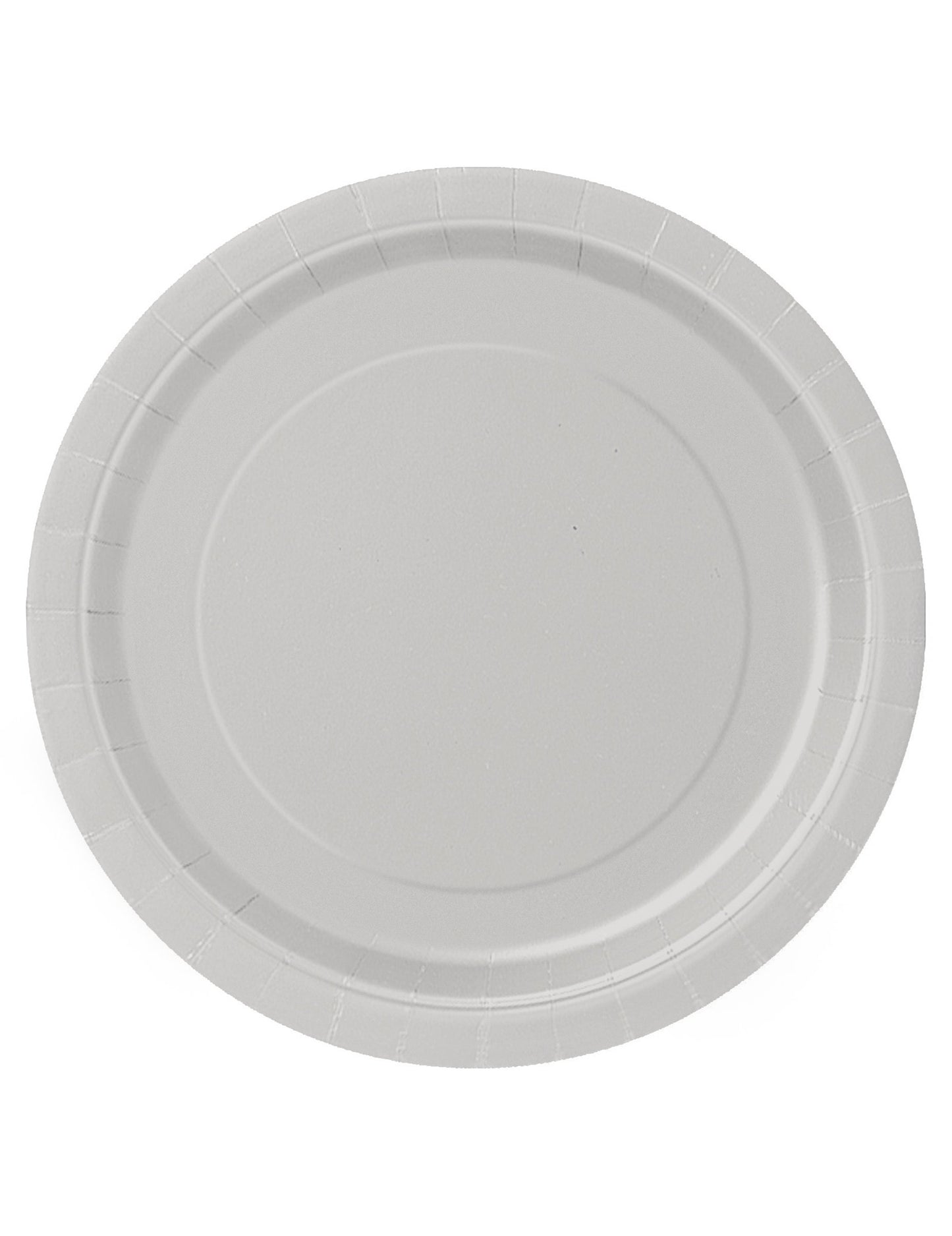 16 farfurii din carton argintiu 23 cm runde festive