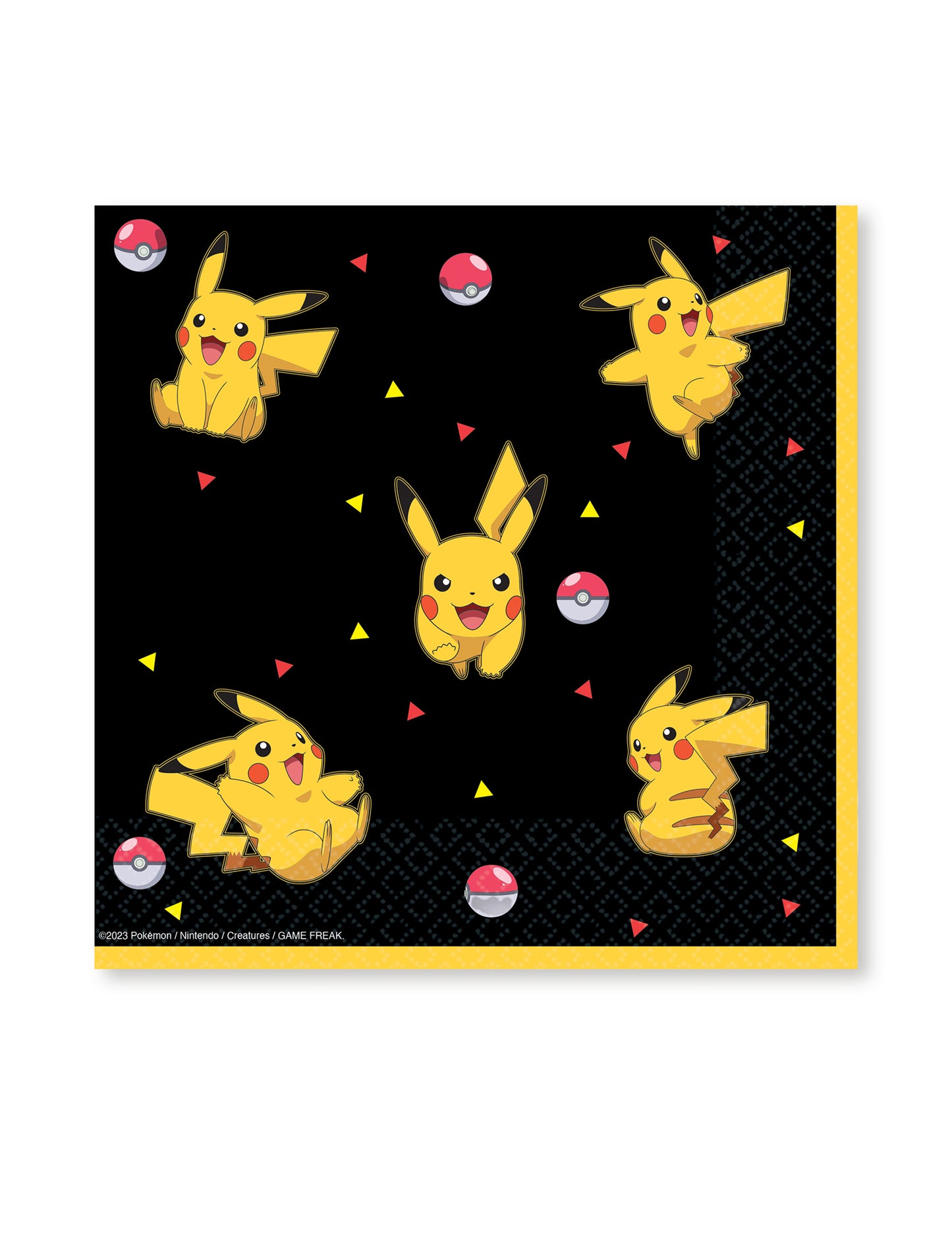 16 prosoape de hârtie Pikachu Pokémon 33 x 33 cm