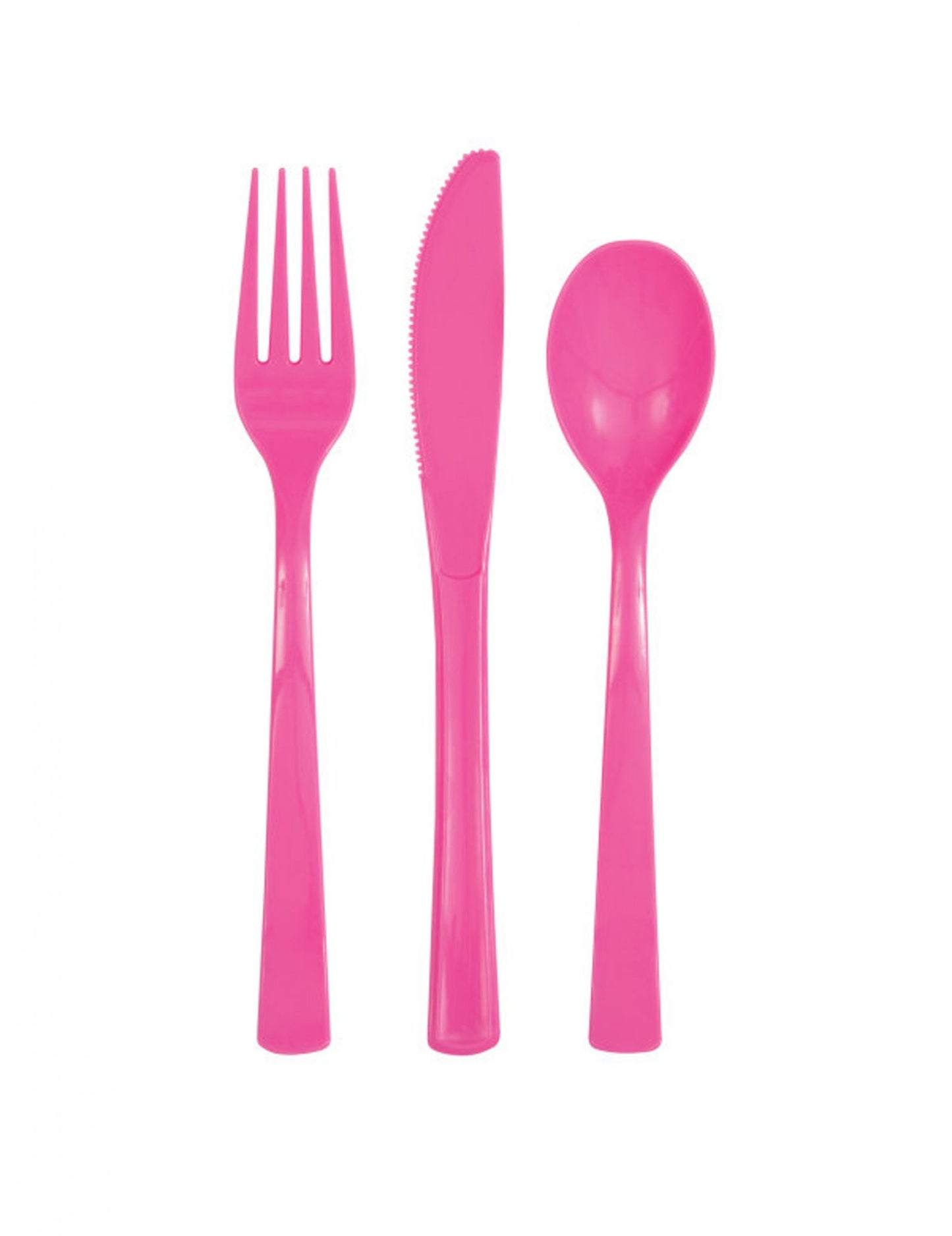 Asortiment de tacâmuri din plastic roz