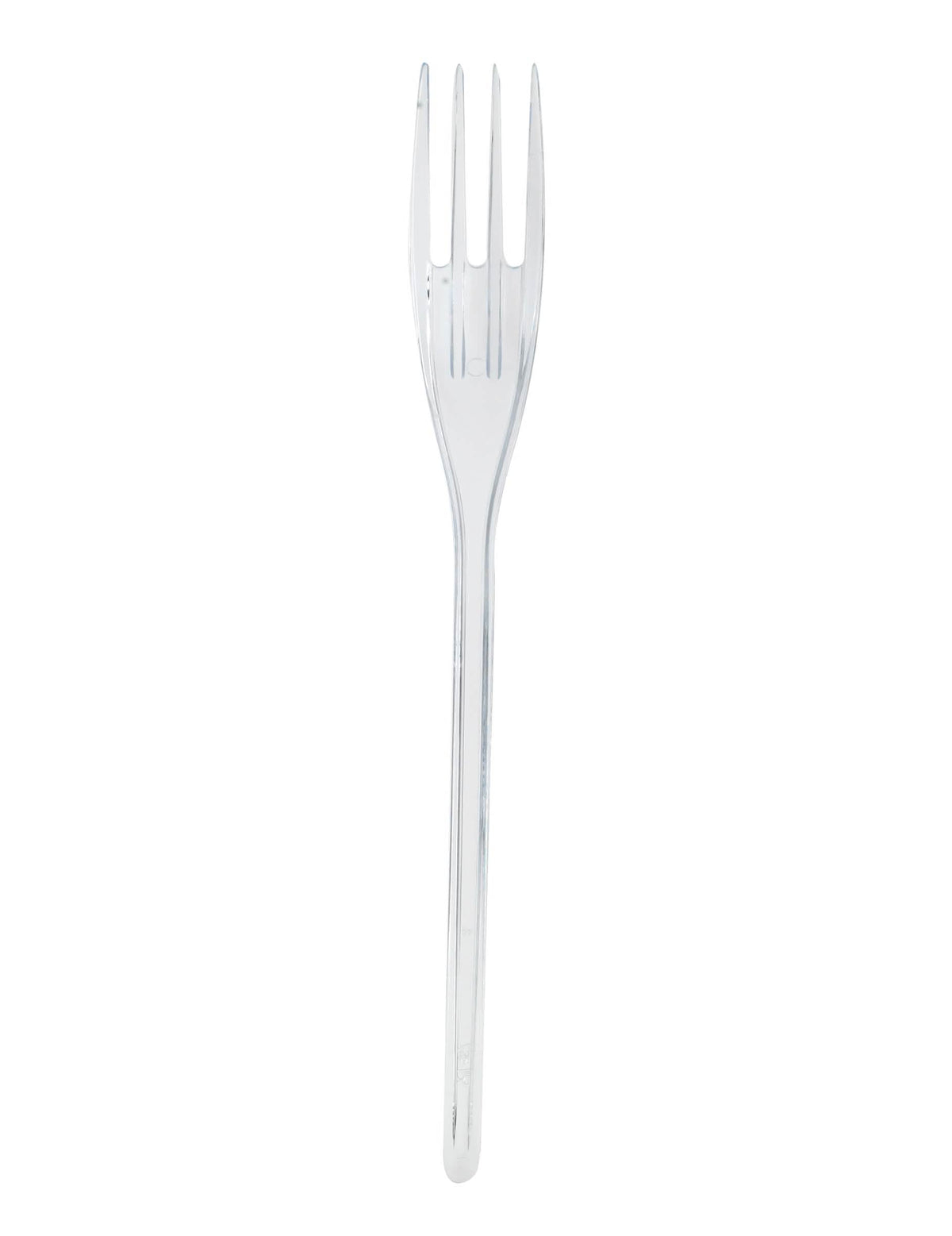 Furculiță pentru decorațiuni de masă din plastic transparent