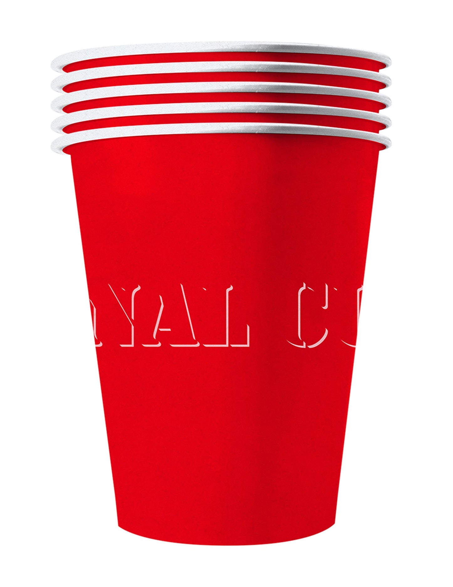 20 American Goblets Red Recyclable Cardboard 25 Cl