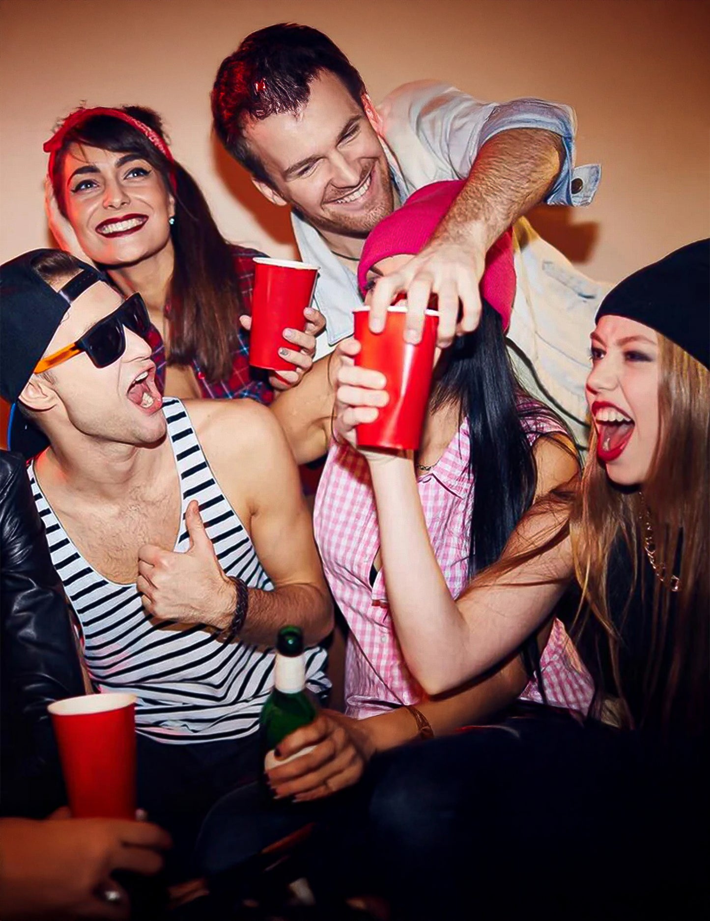 Situație festivă cu paharele americane pentru petrecere