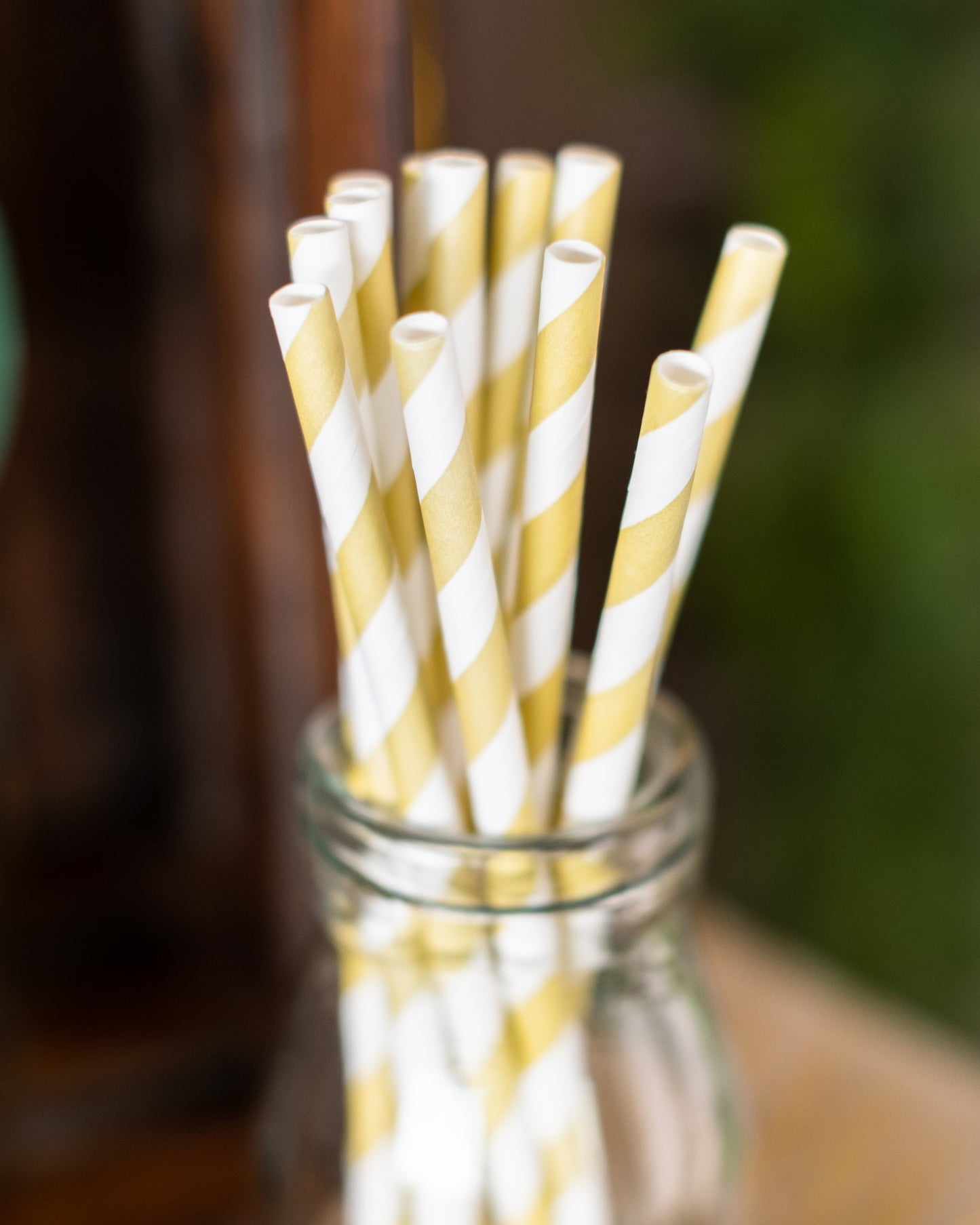 20 de paie de carton cu dungi aurite 20 cm