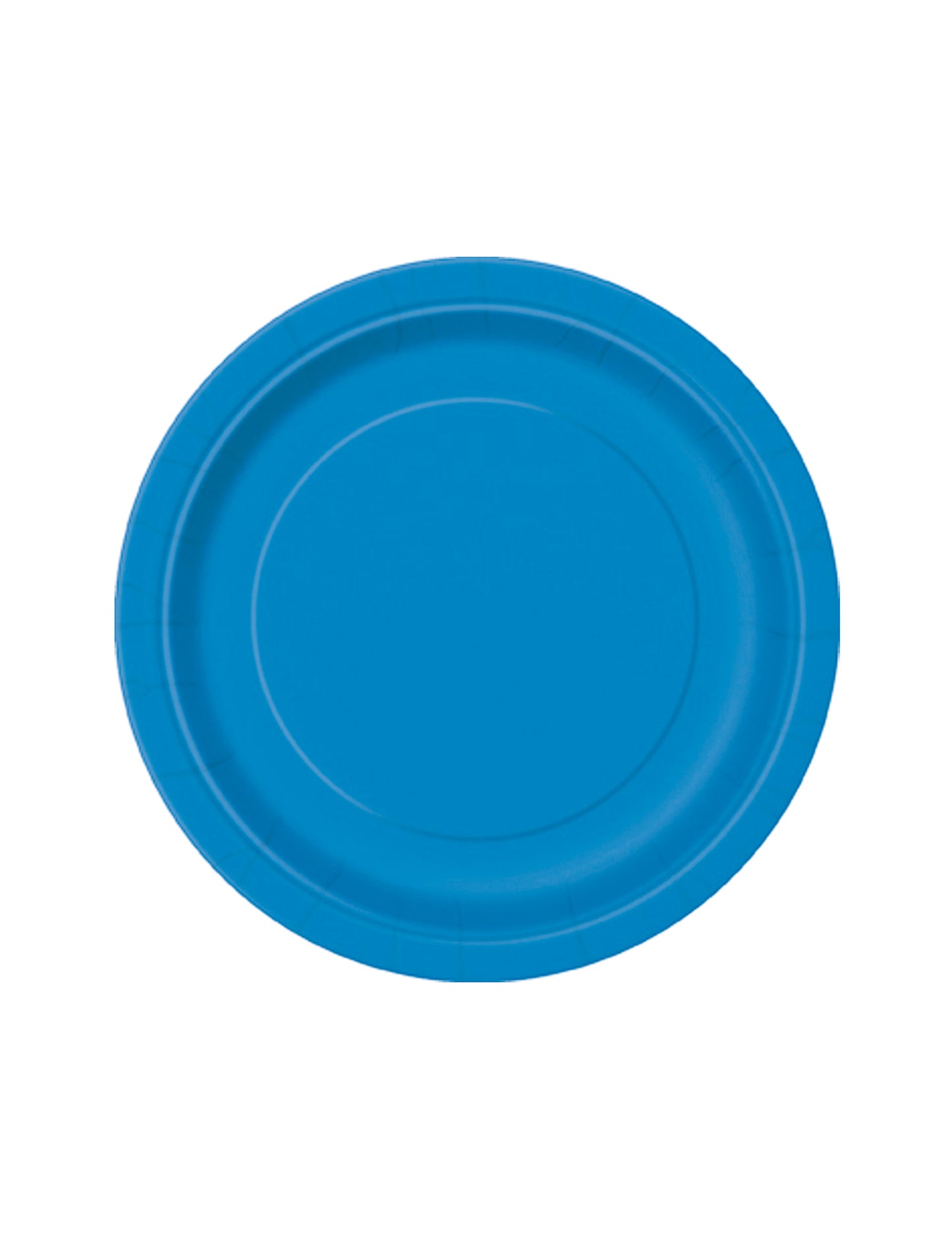 20 farfurii mici rotunde din carton albastre 17 cm pentru desert