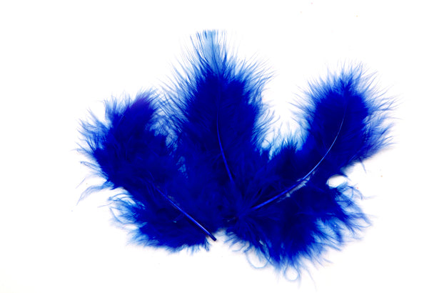 20 pene decorative bleu royal 10 x 4 cm pentru nuntă