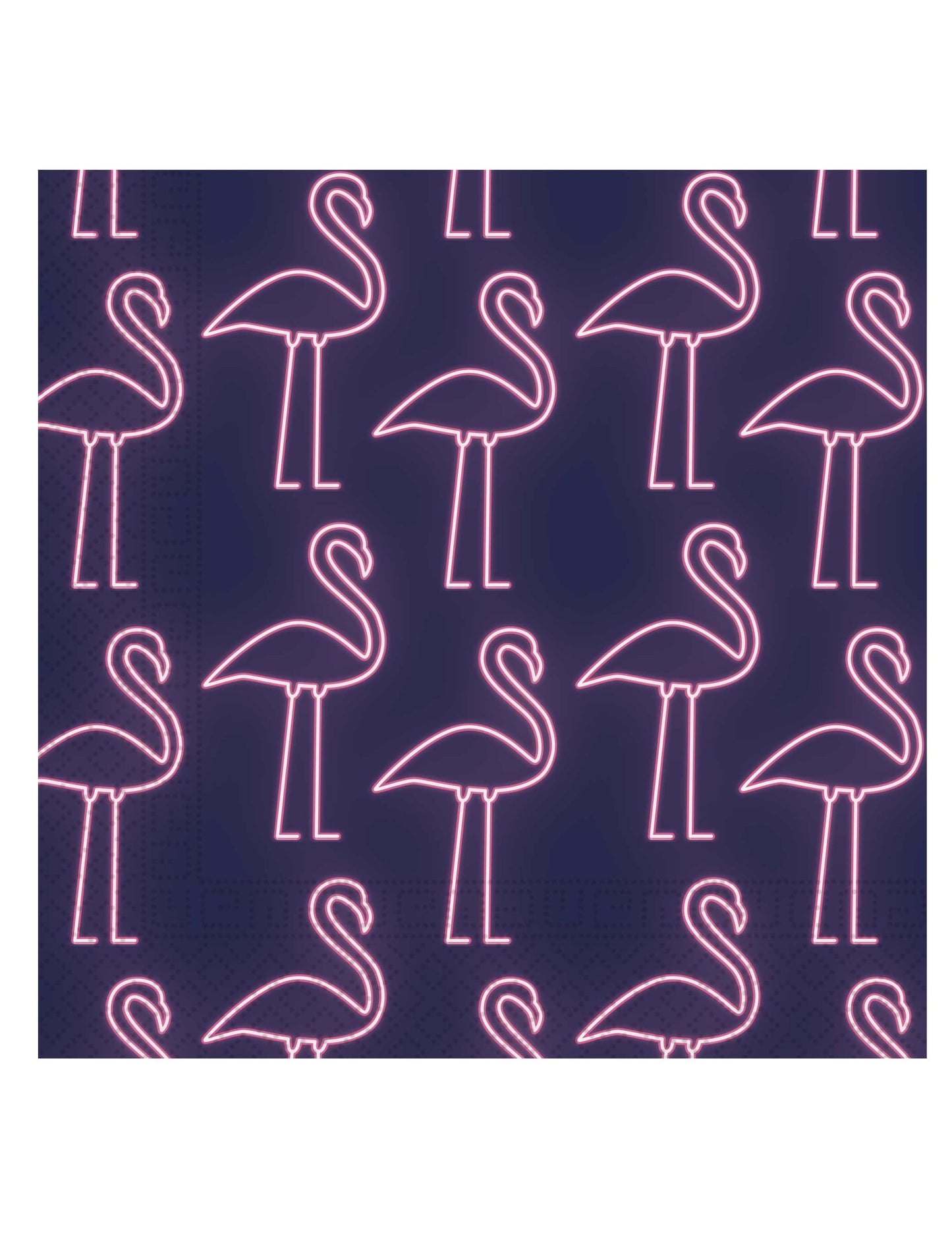 Serviettes en papier flamants roses pour décoration de fête néon rose et bleu marine