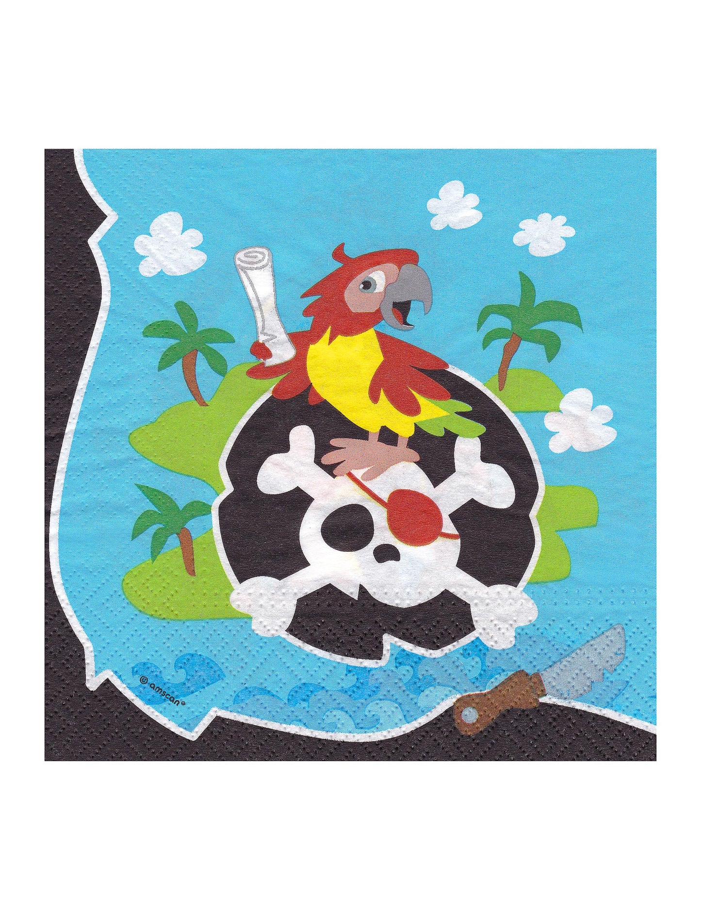 20 prosoape de hârtie pirat 33 x 33 cm