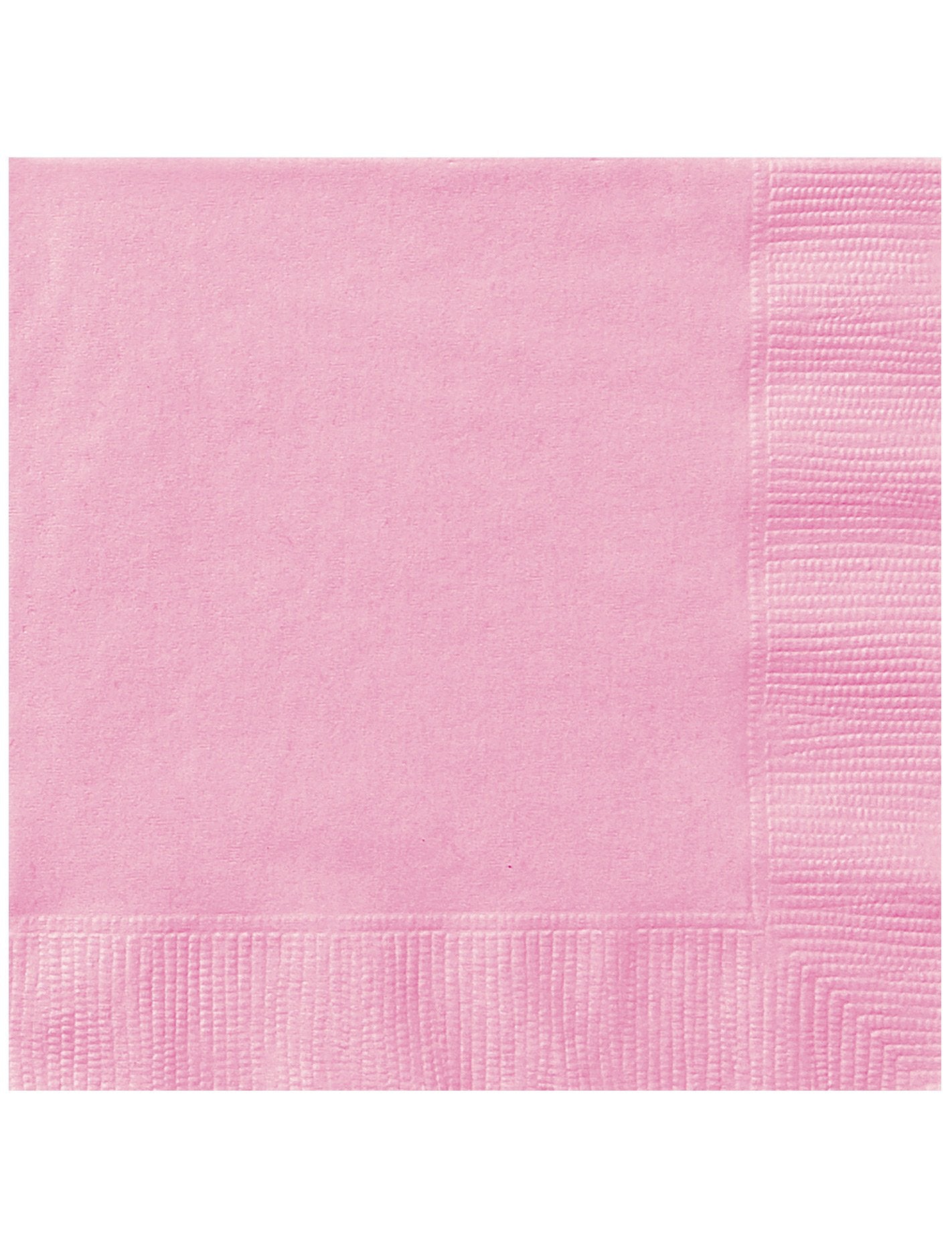 20 șervețele de hârtie roz deschis, 33 x 33 cm culori solide cu efect pastel
