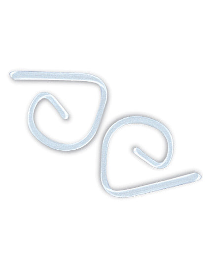 24 clipuri transparente de masă din plastic 5 x 5 cm