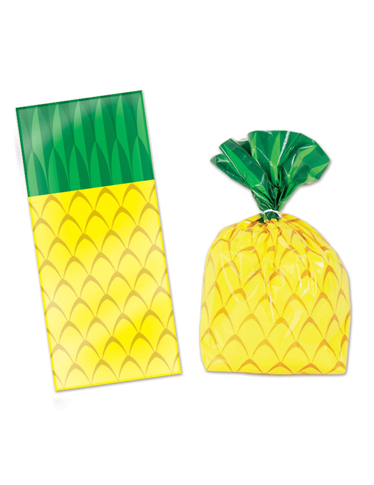 Pungi de plastic ananas pentru bomboane galbene și verzi