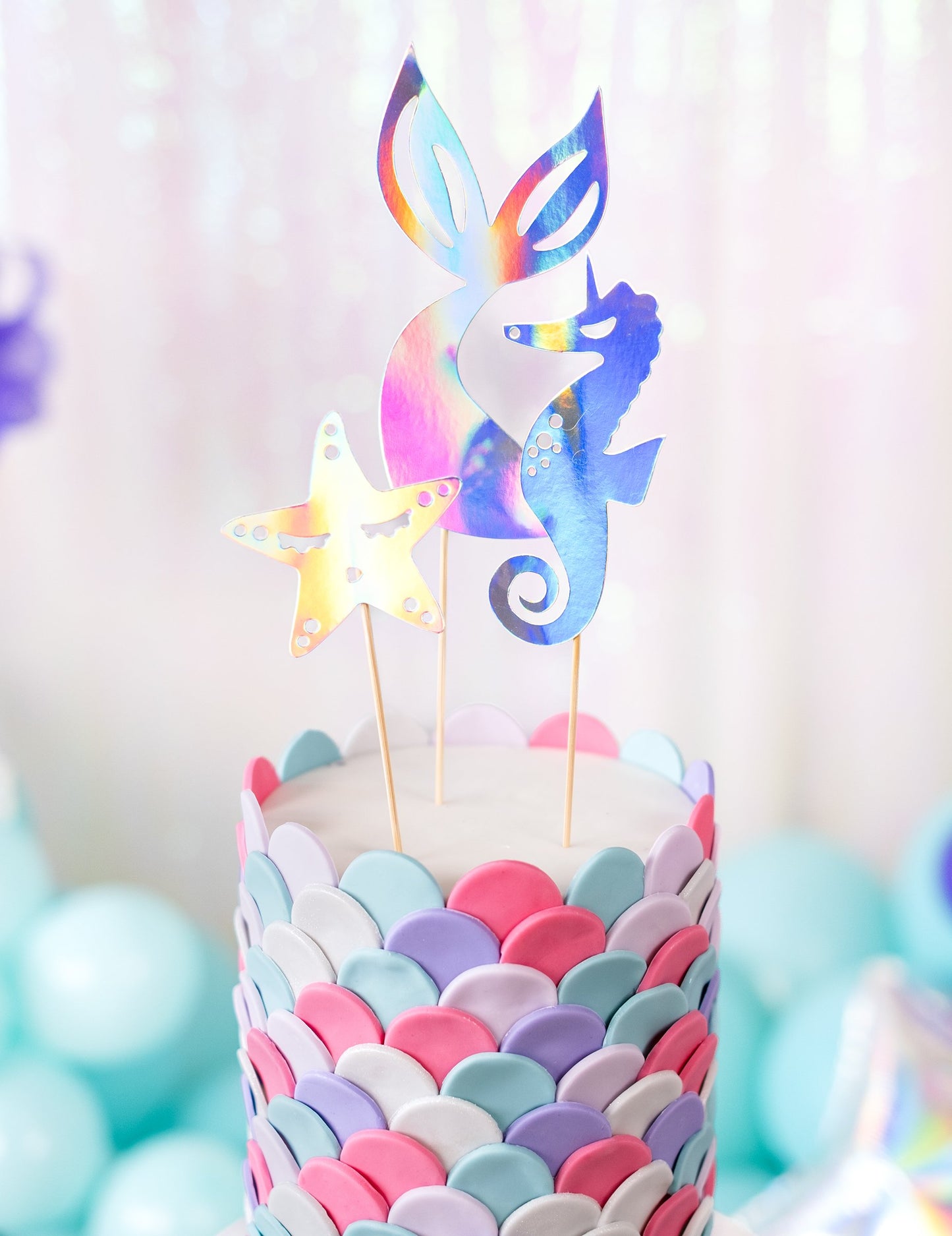 3 Torke Topper Sirena holografică 24,5 cm