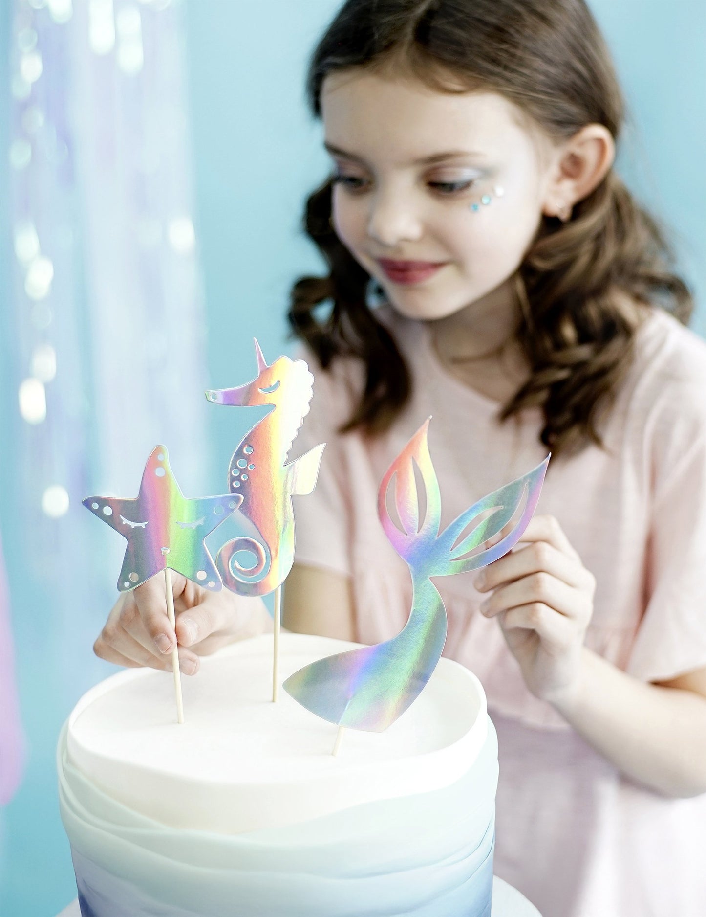 3 Torke Topper Sirena holografică 24,5 cm