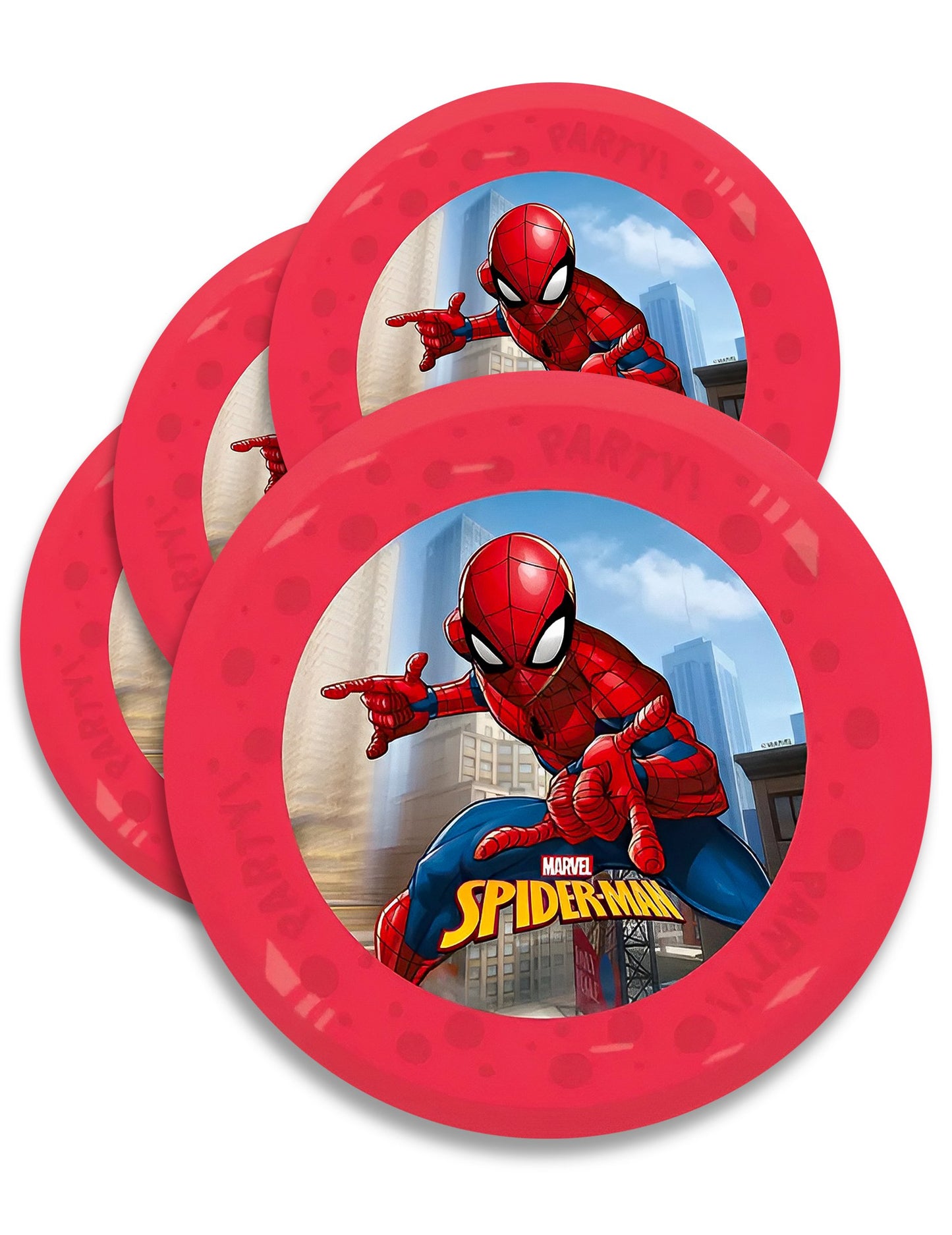 4 farfurii Spiderman 21 cm