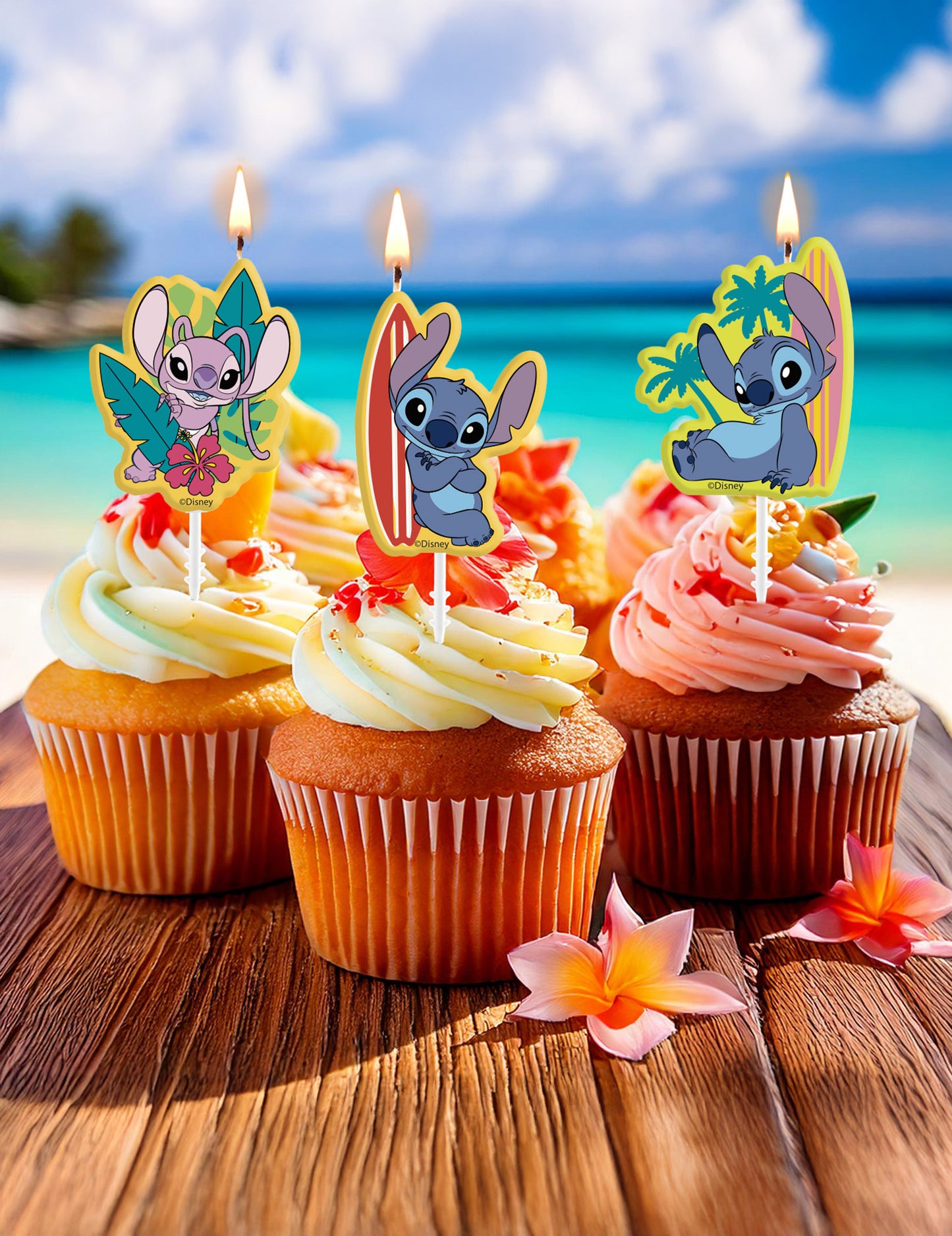 4 Stitch8.5 Lumânări de ziua de naștere cm