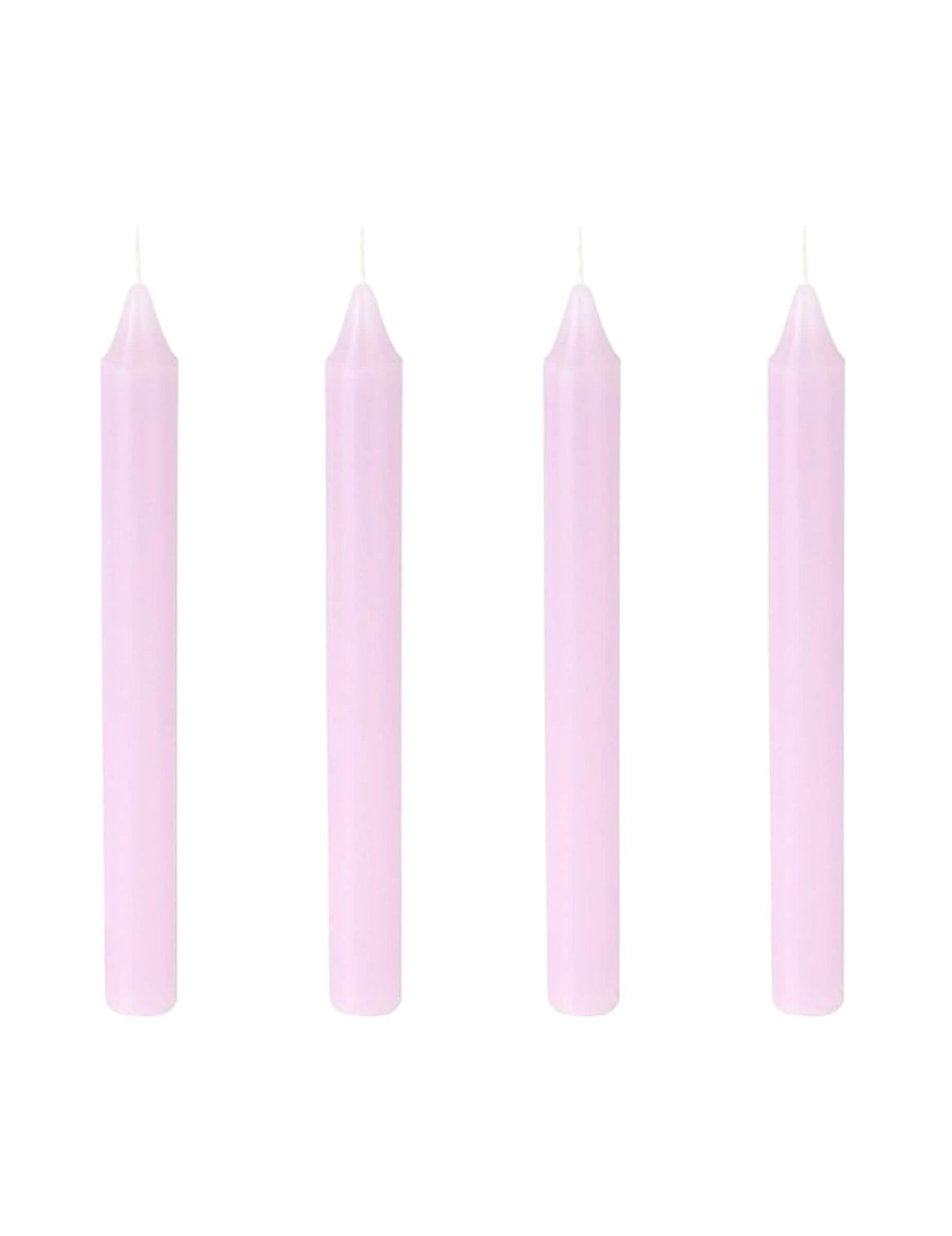 4 Bougies chandelles lavande 20 cm