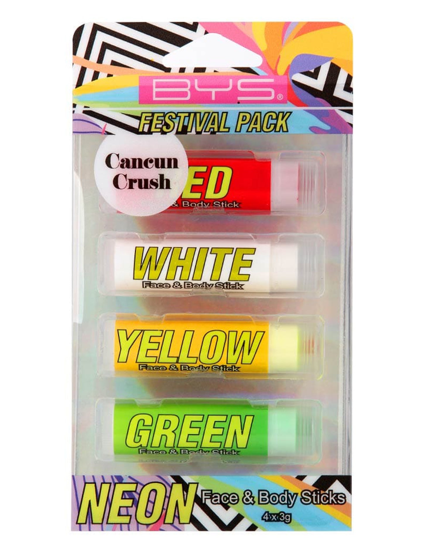 4 Batoane machiaj neon față și corp