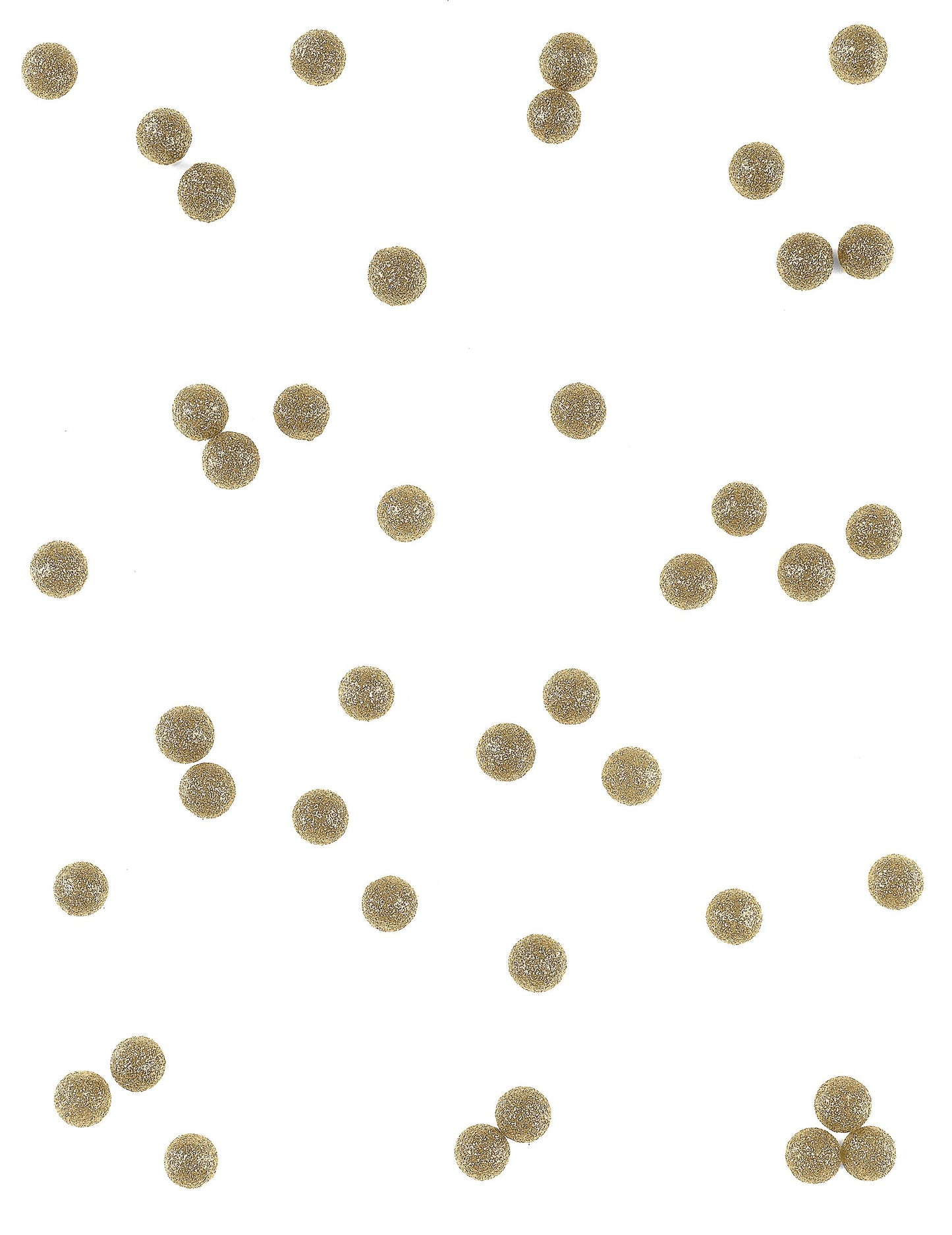 40 mingi de decorare cu sclipici de aur de 12 mm