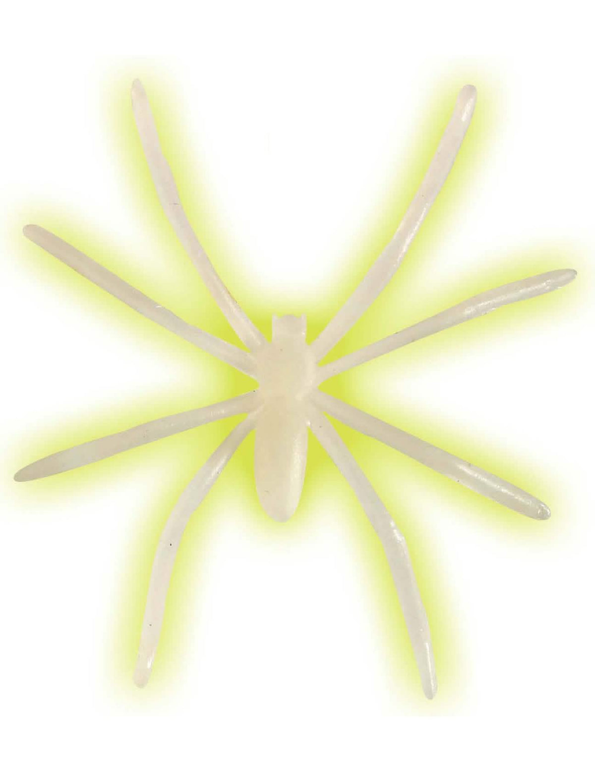 Araignées phosphorescentes Halloween pour décoration blanches